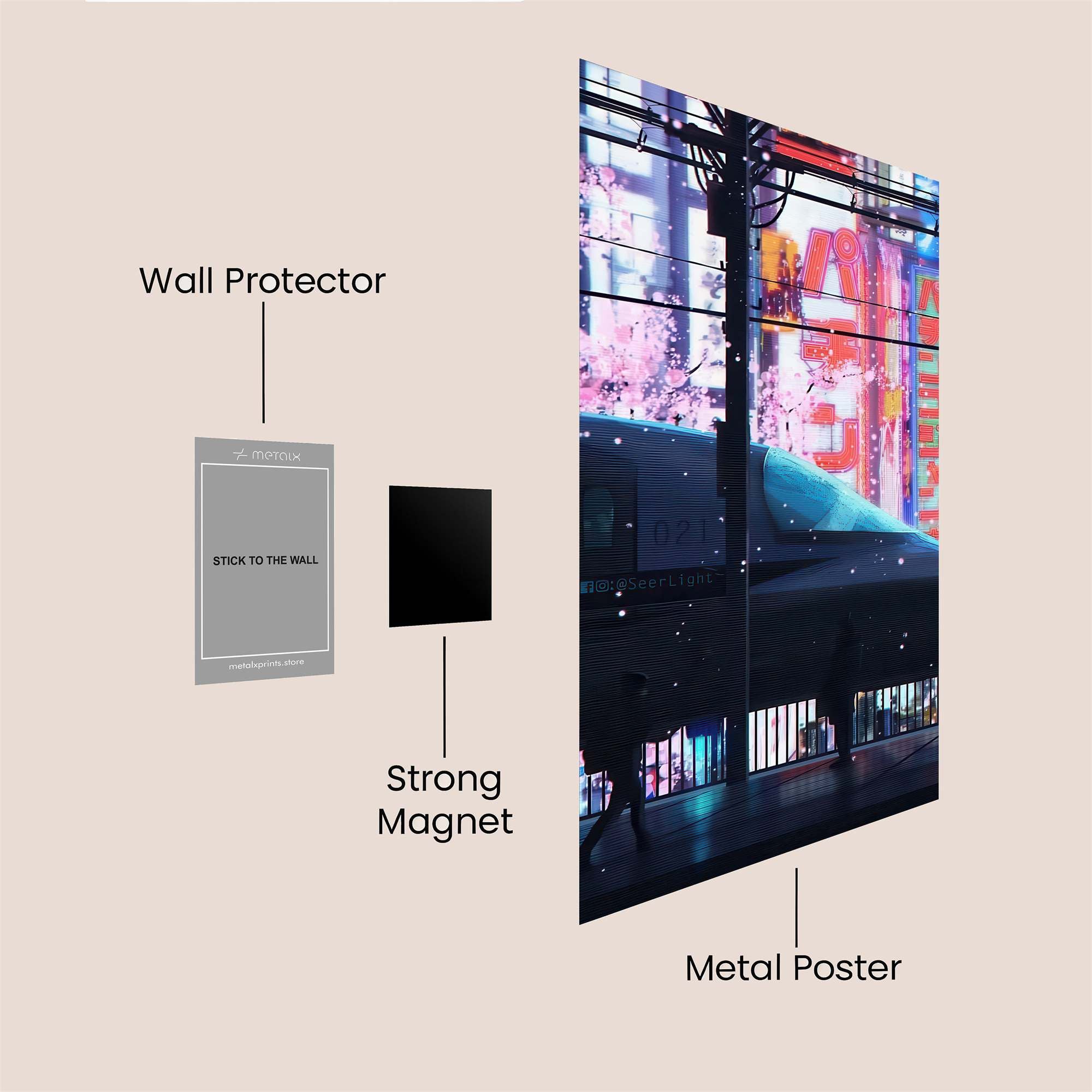 Tokyo Dreamscape Safe Wall Magnetic / M