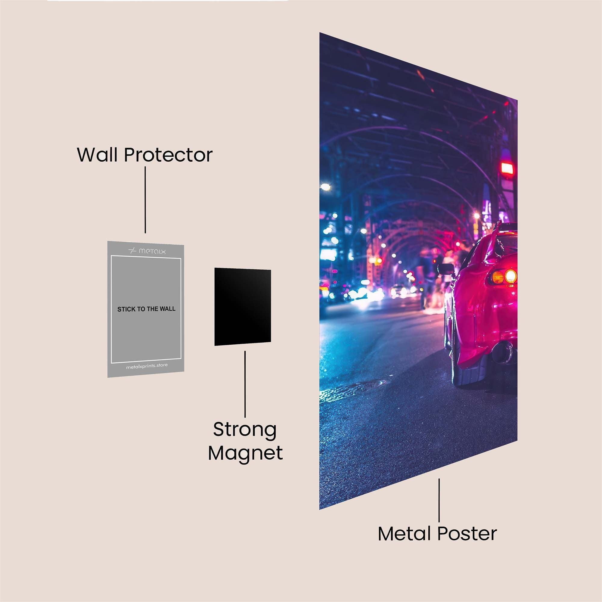 Supra Nightlife Safe Wall Magnetic / M