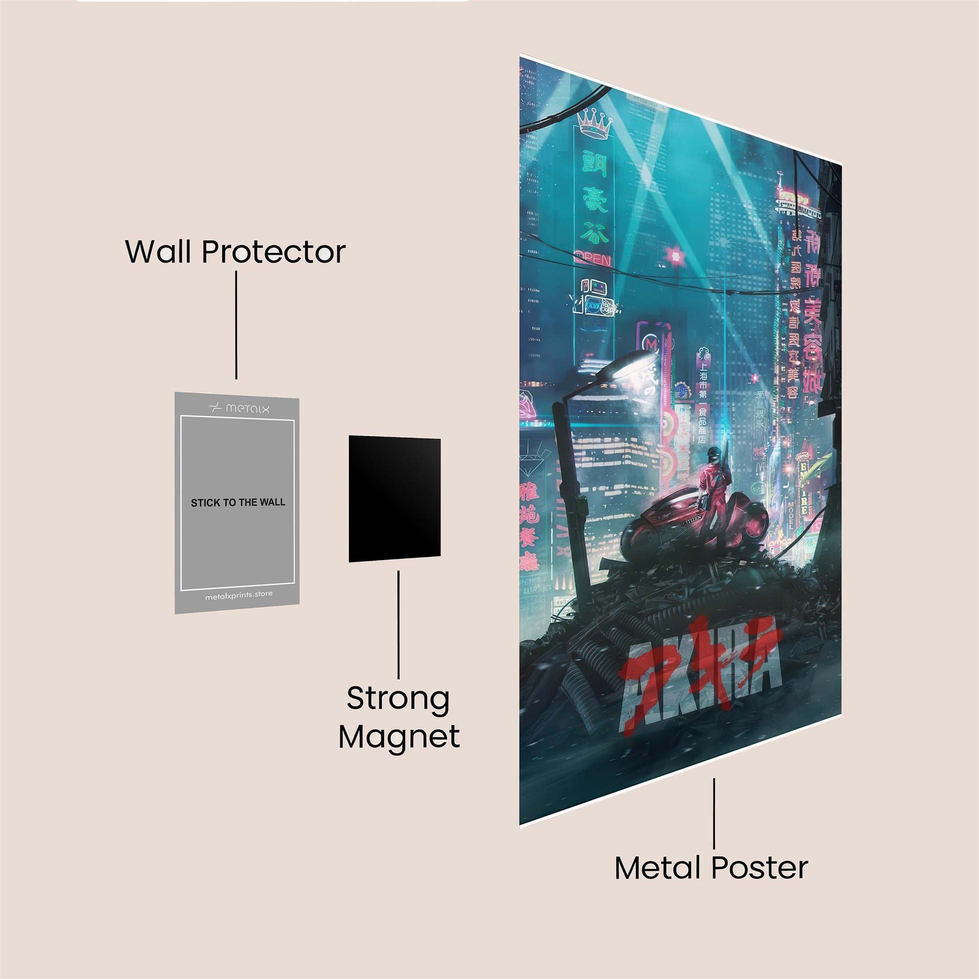 Kaneda Cyberpunk Safe Wall Magnetic / M