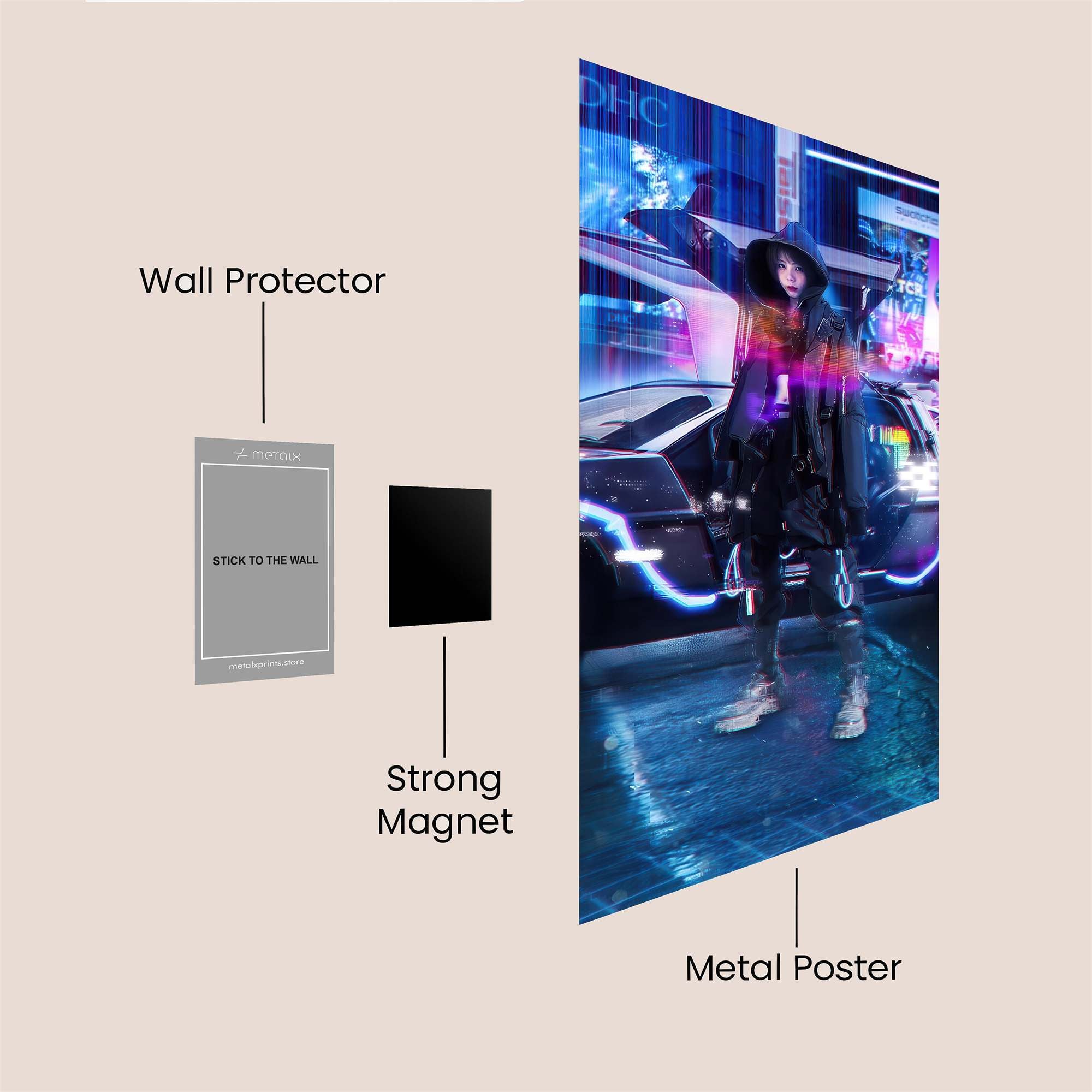 Cyberpunk Enigma Safe Wall Magnetic / M