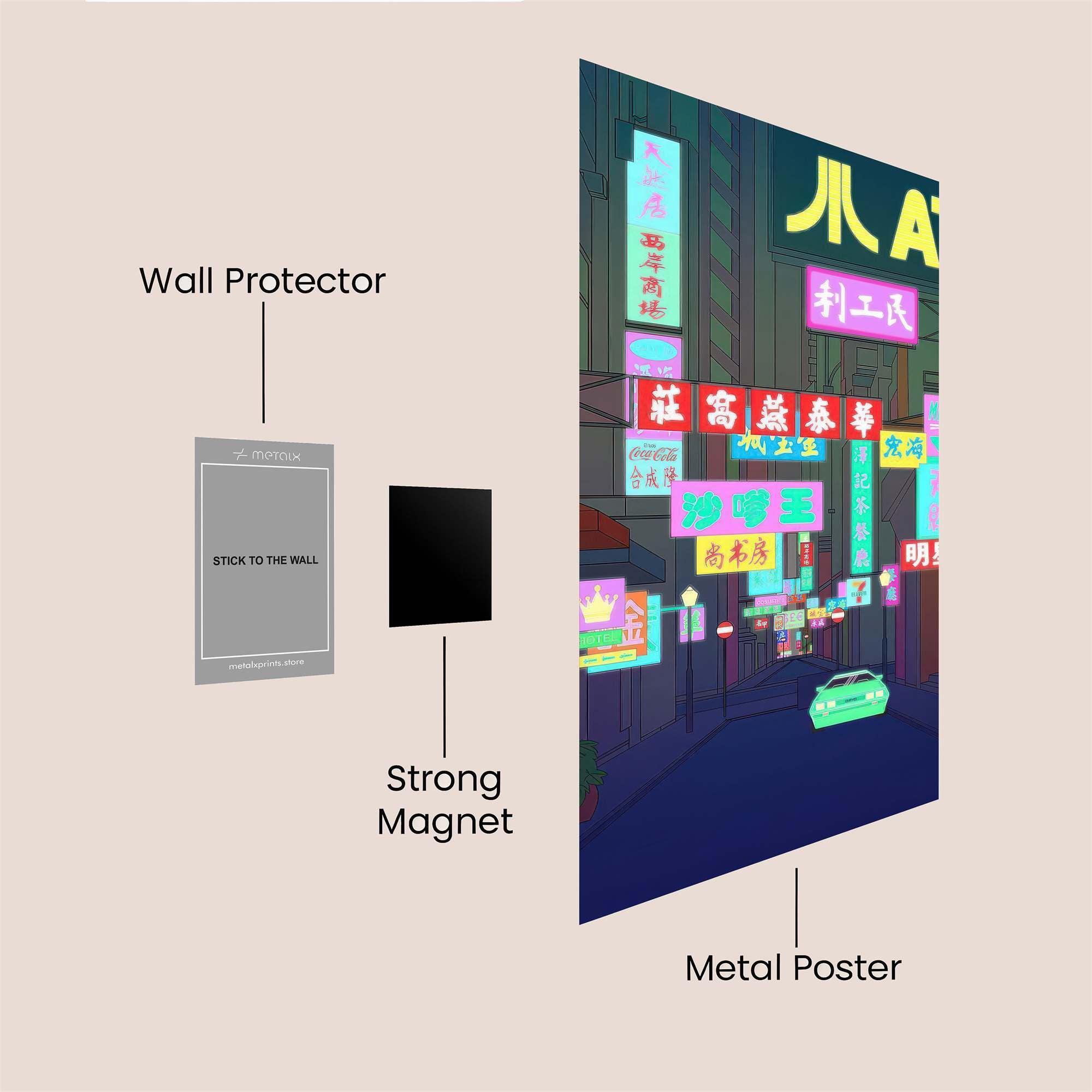 Neon Dream Safe Wall Magnetic / M