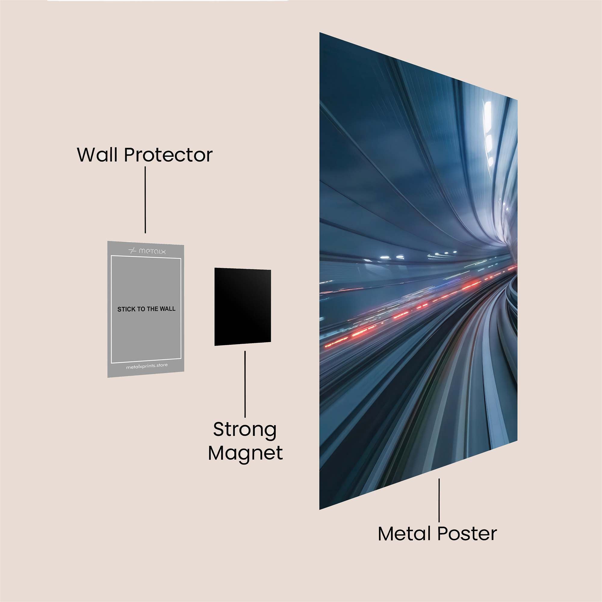 Subway Surge Safe Wall Magnetic / M