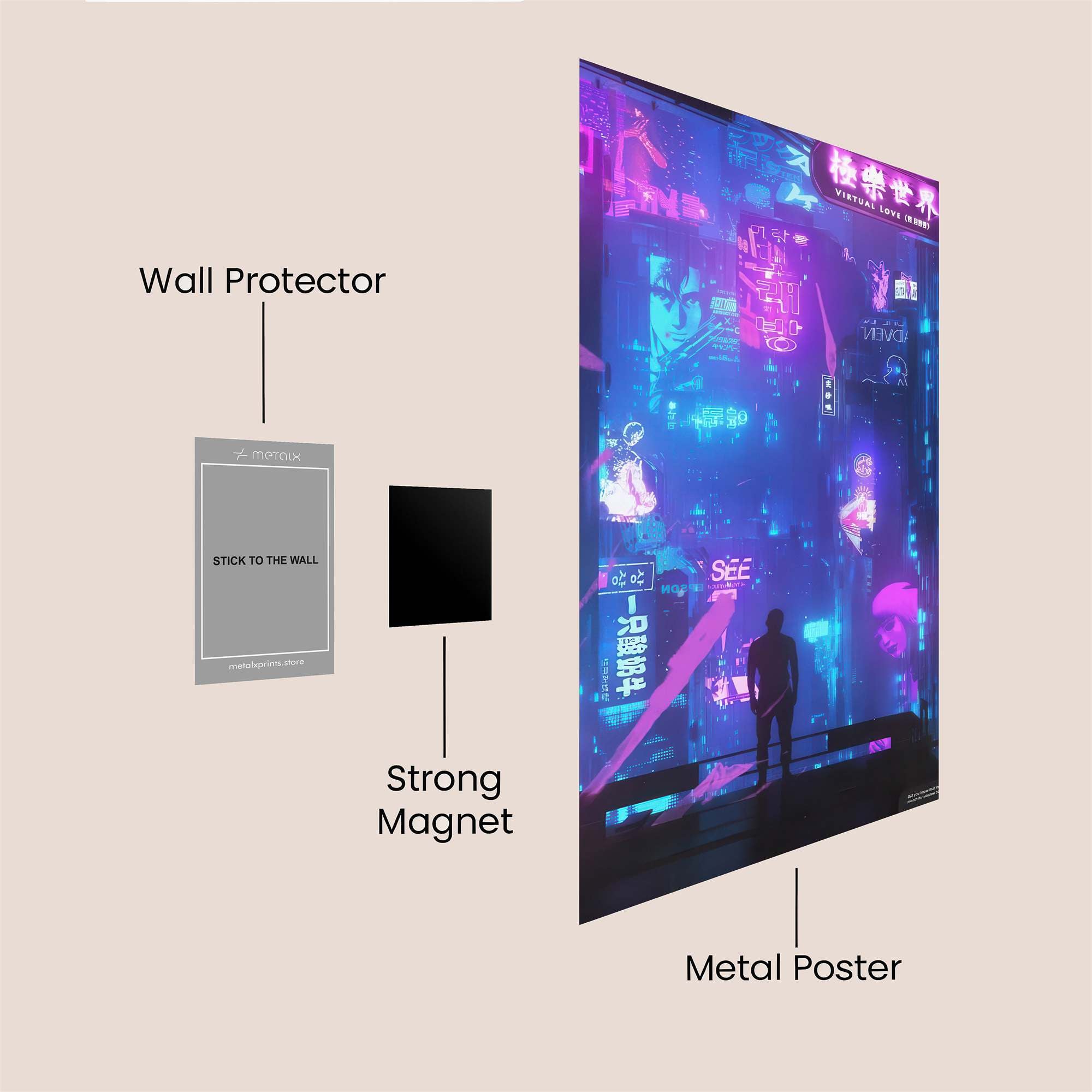 Cyberpunk Dream Safe Wall Magnetic / M