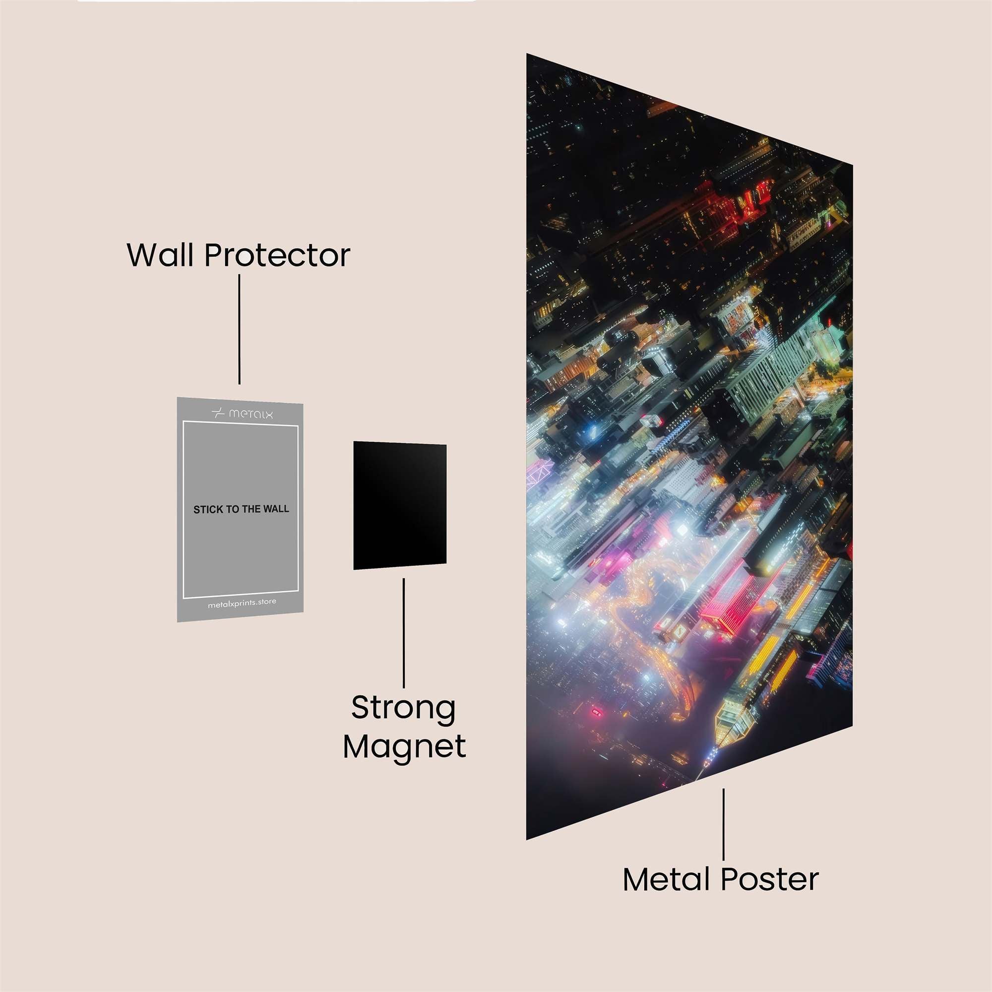 City Dreamscape Safe Wall Magnetic / M