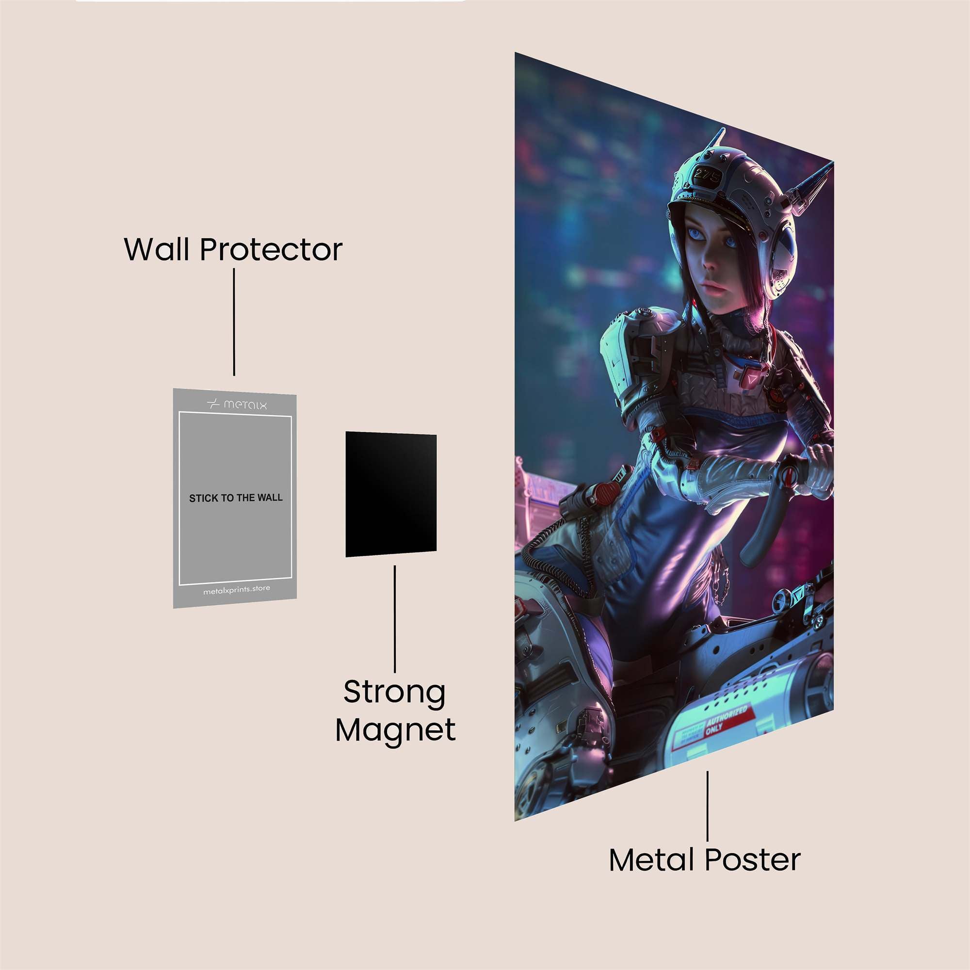 Cyber Enforcer Safe Wall Magnetic / M