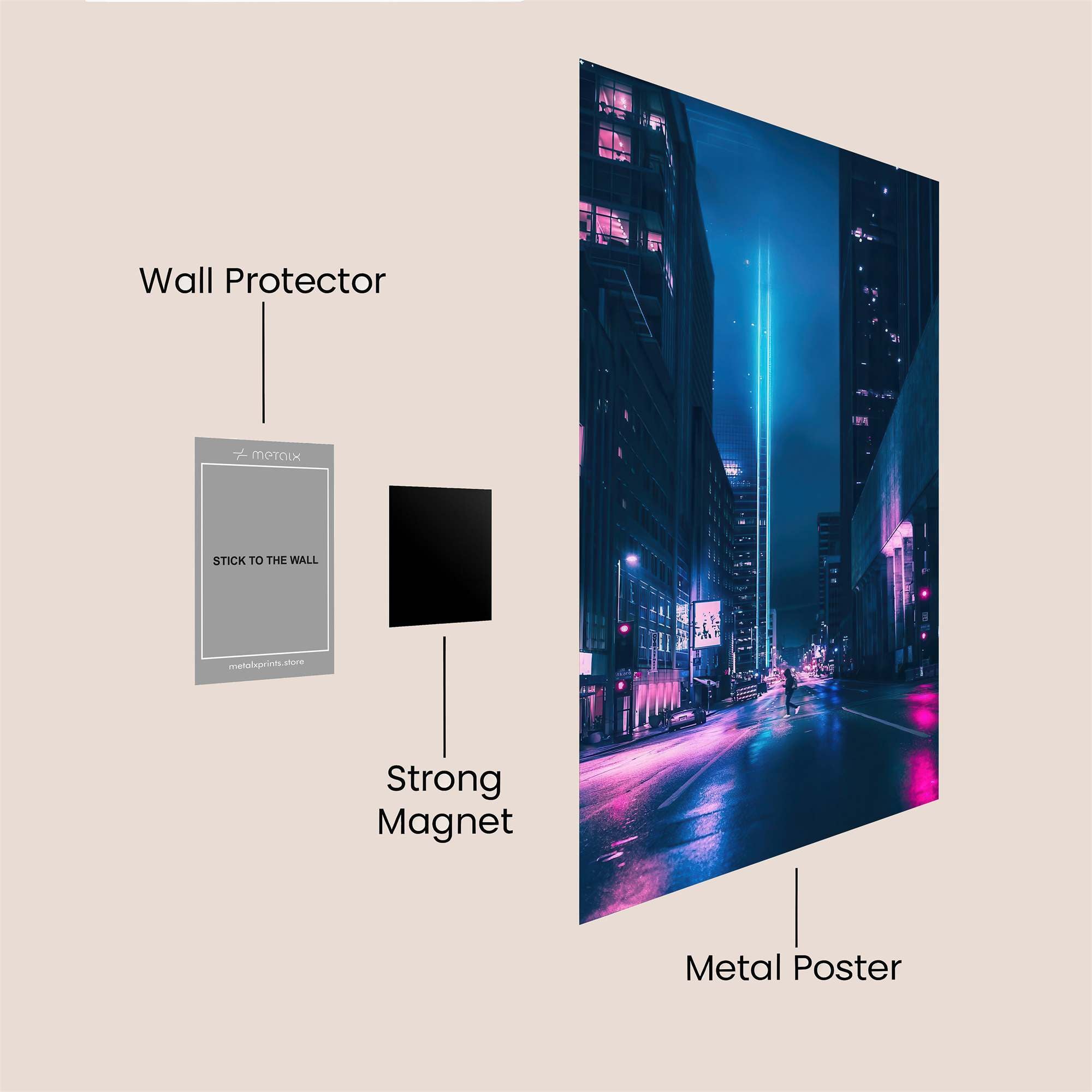 City Glow Safe Wall Magnetic / M