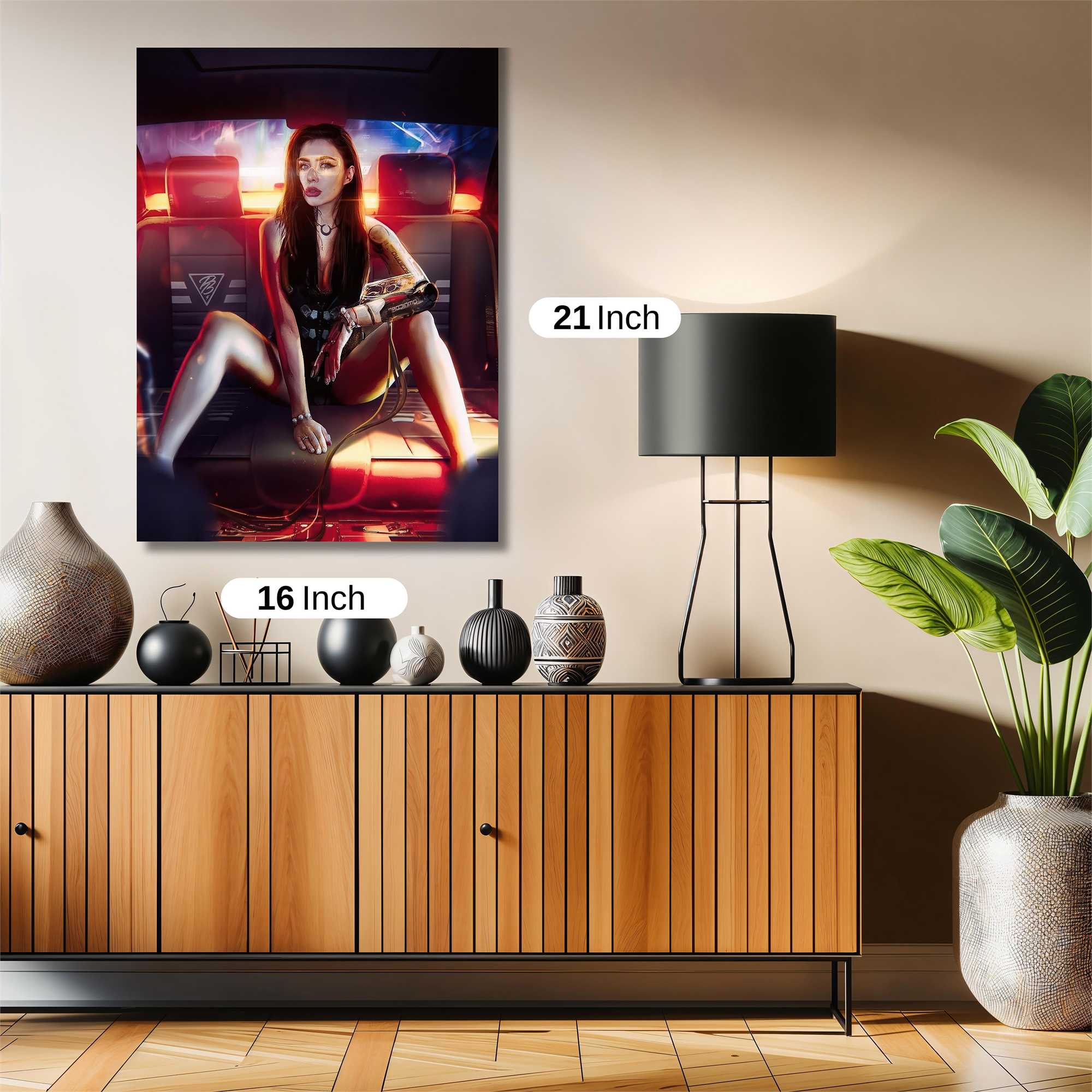 Cyber Seductress Safe Wall Magnetic / M