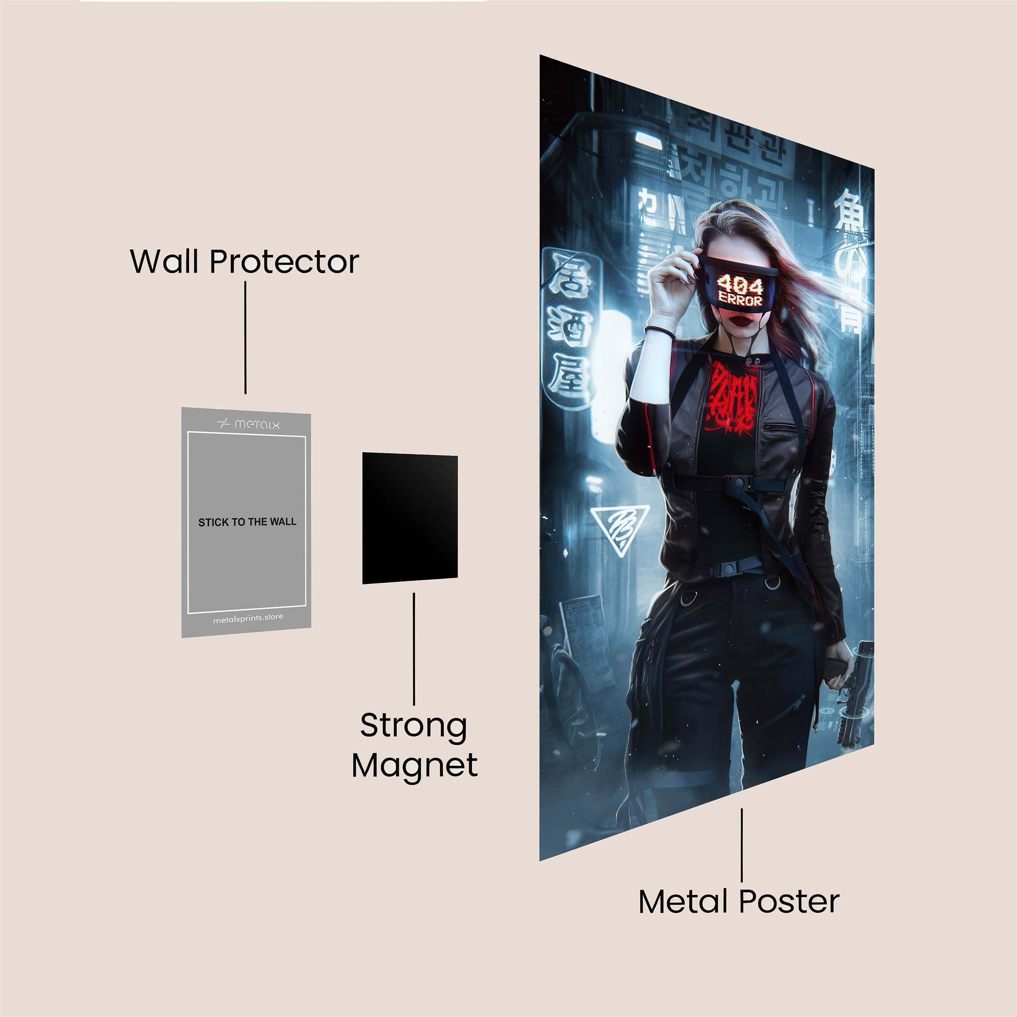 Cyberpunk Enigma Safe Wall Magnetic / M