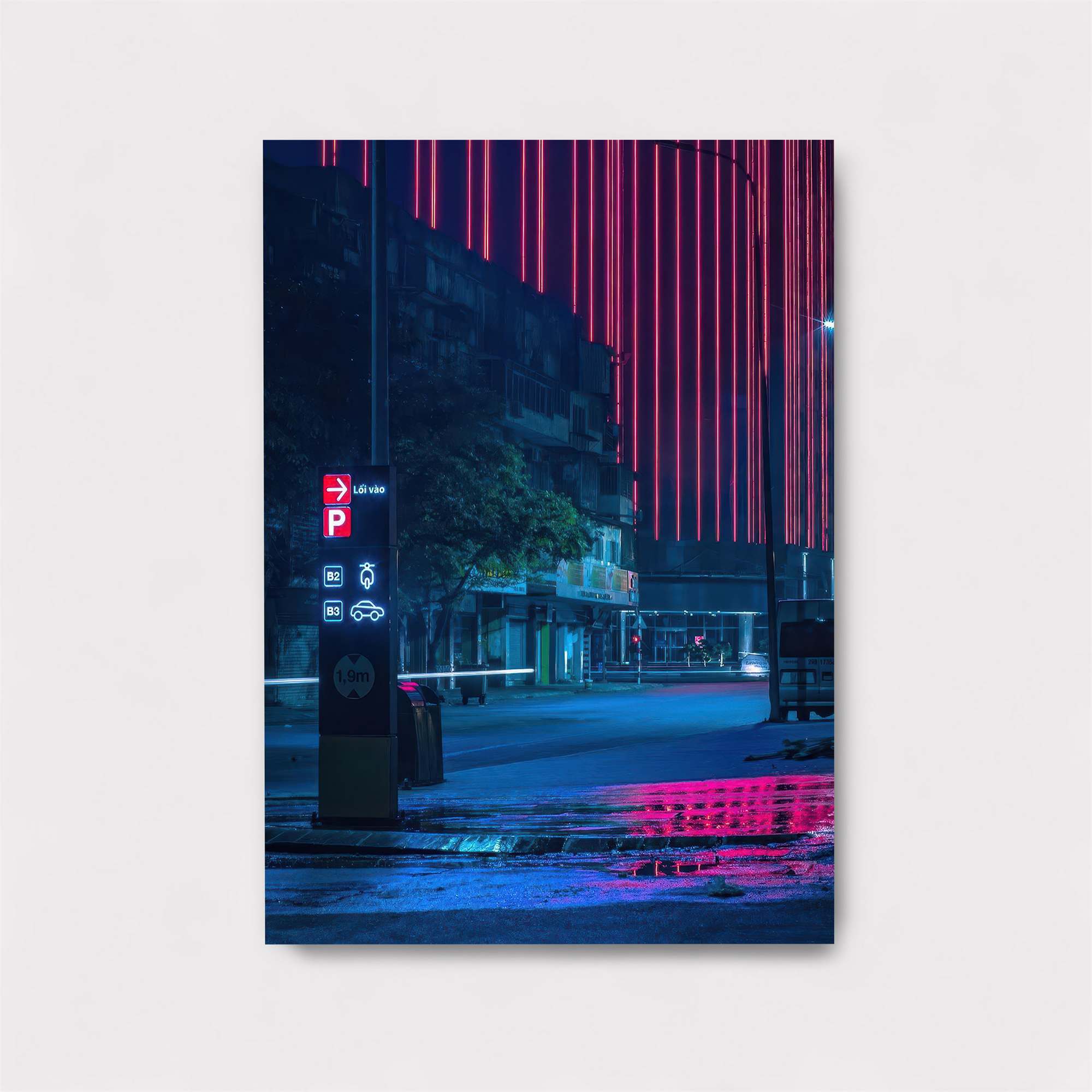 Neon Echoes Safe Wall Magnetic / M