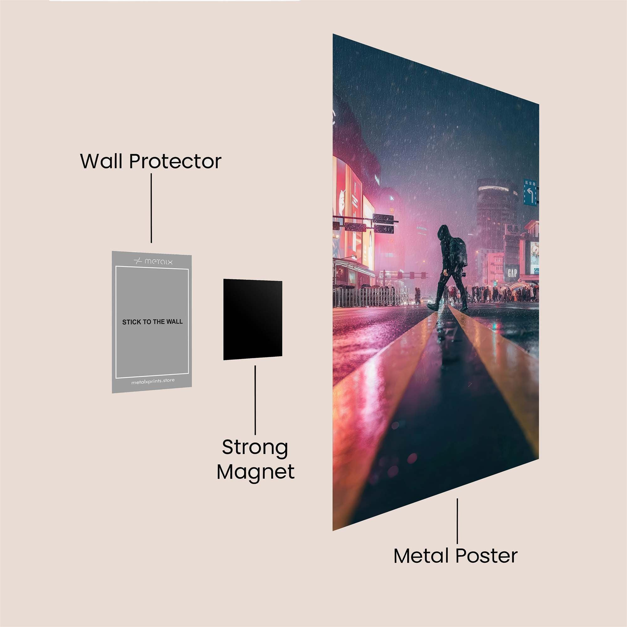 Urban Solitude Safe Wall Magnetic / M