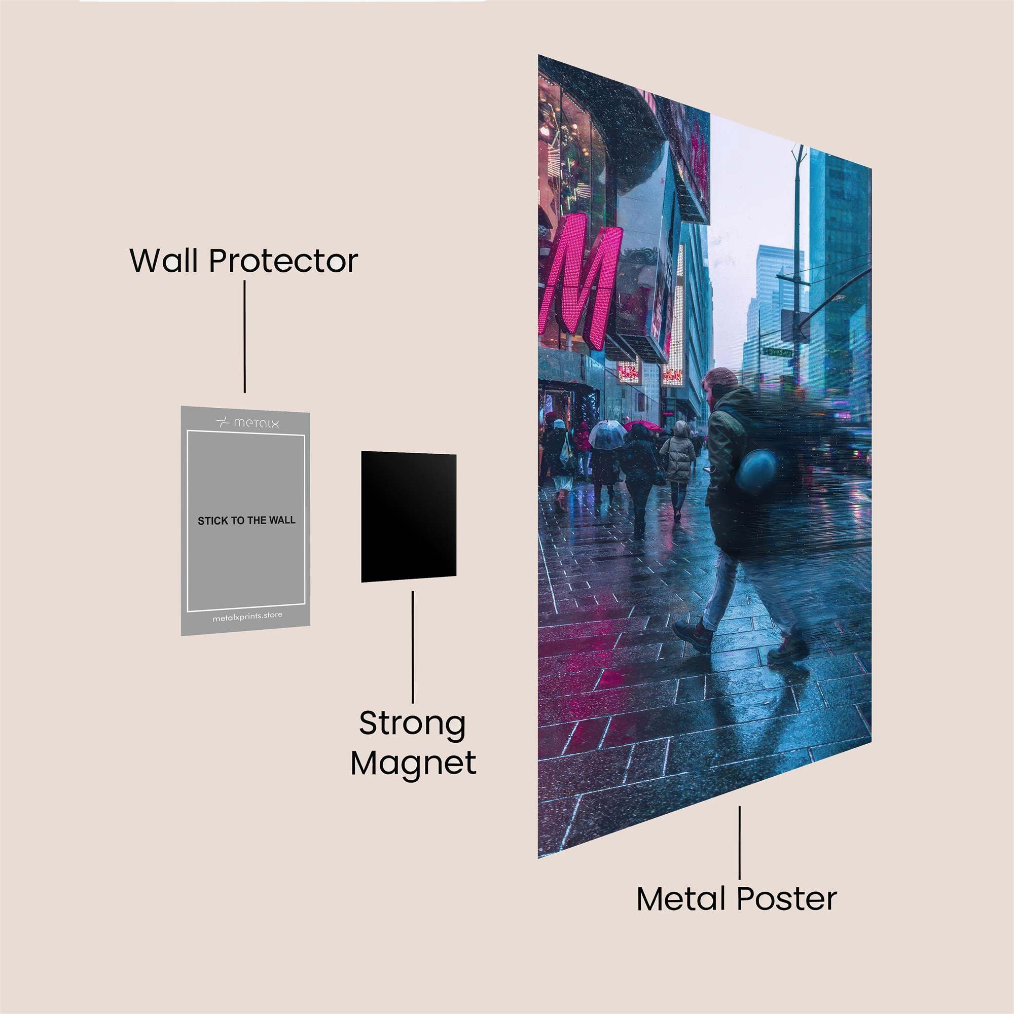 City Rush Safe Wall Magnetic / M