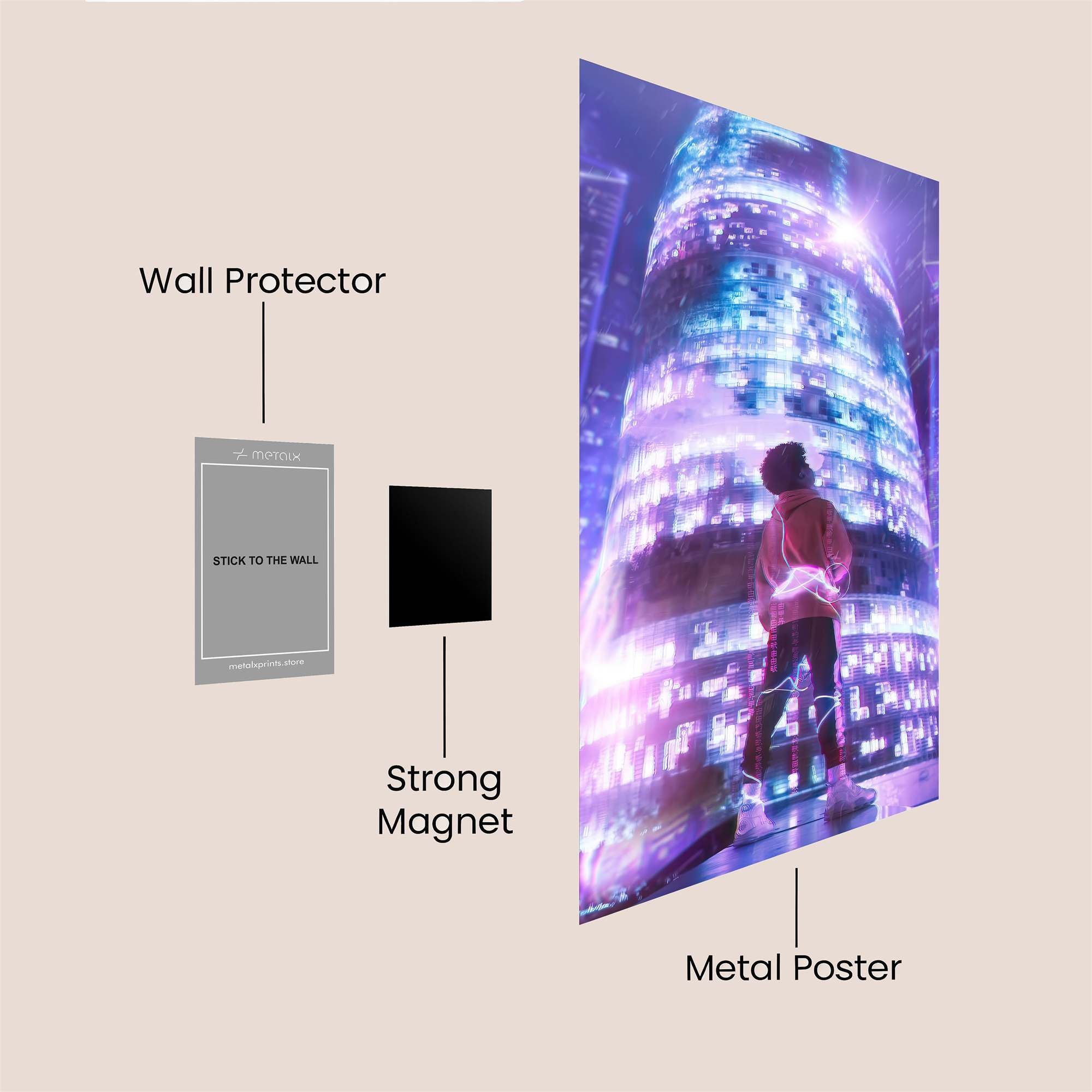 Neon Dream Safe Wall Magnetic / M