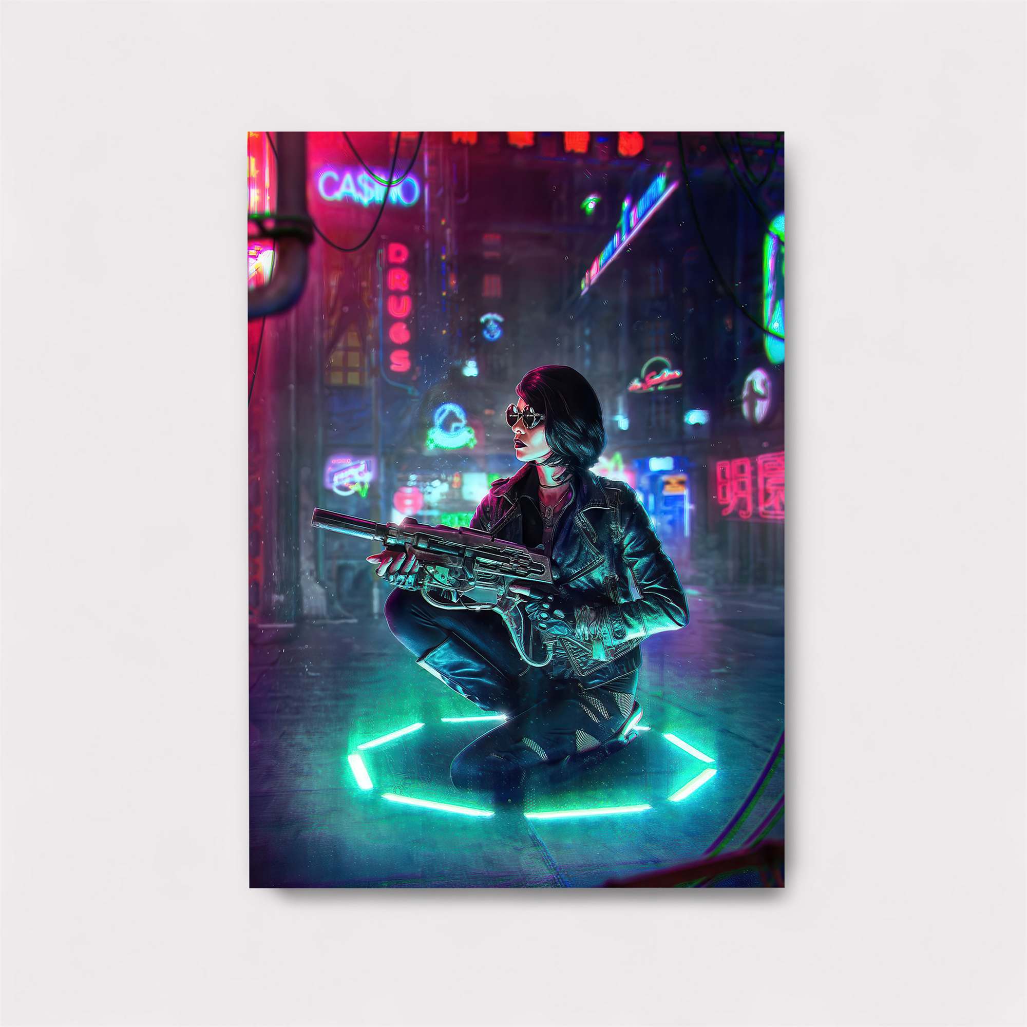 Cyberpunk Vigilante Safe Wall Magnetic / M