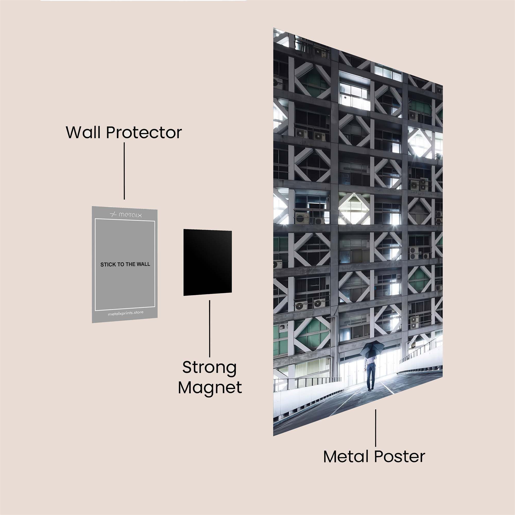 Nakagin Melancholy Safe Wall Magnetic / M
