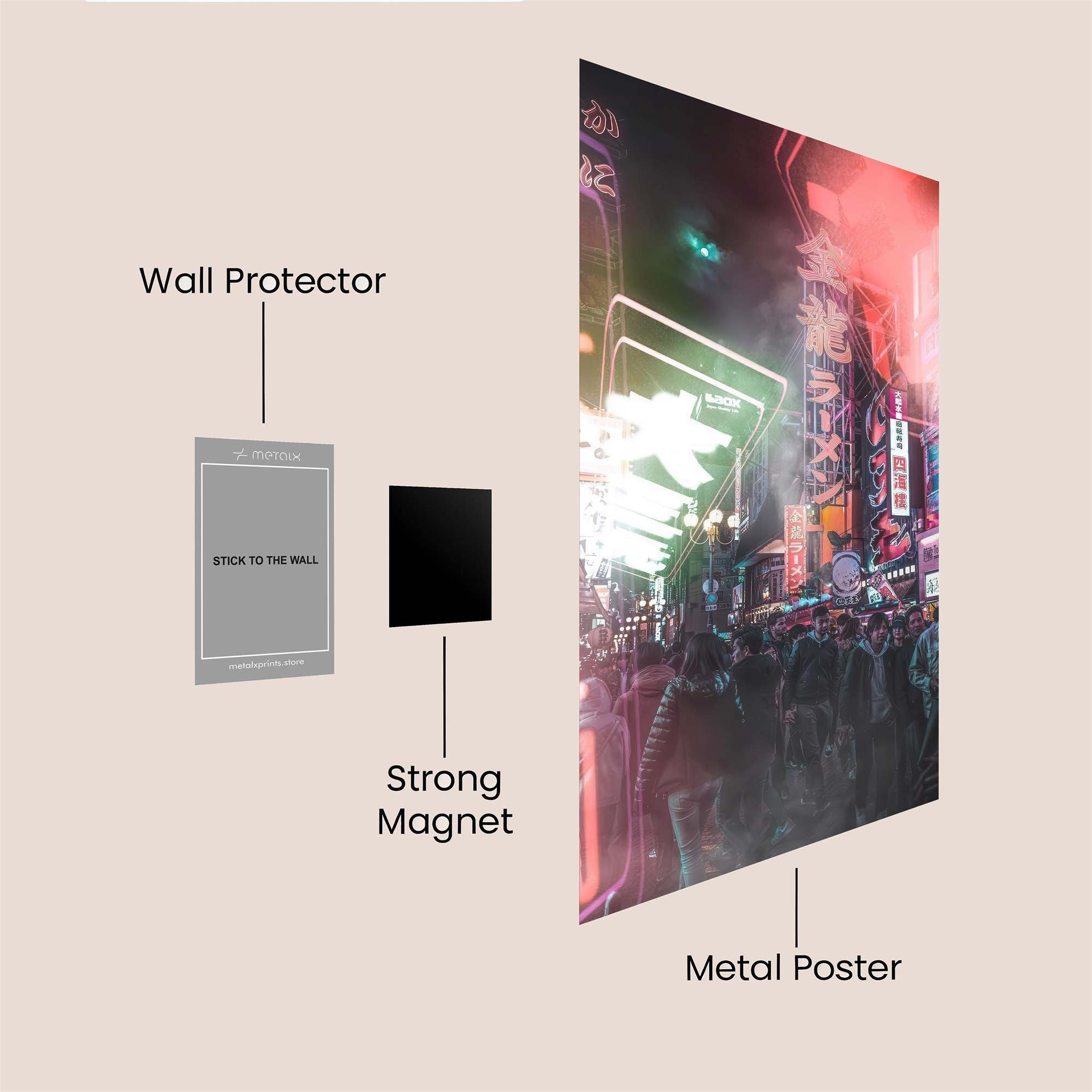 Neon Frenzy Safe Wall Magnetic / M