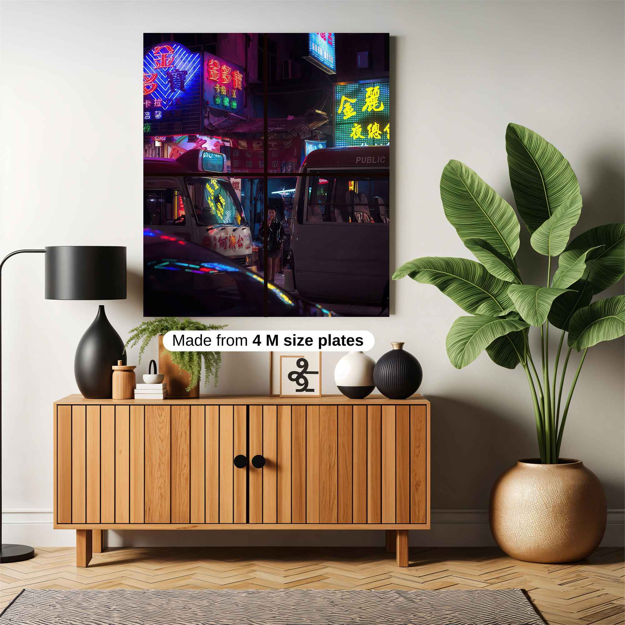 Neon Dreamscape Safe Wall Magnetic / M