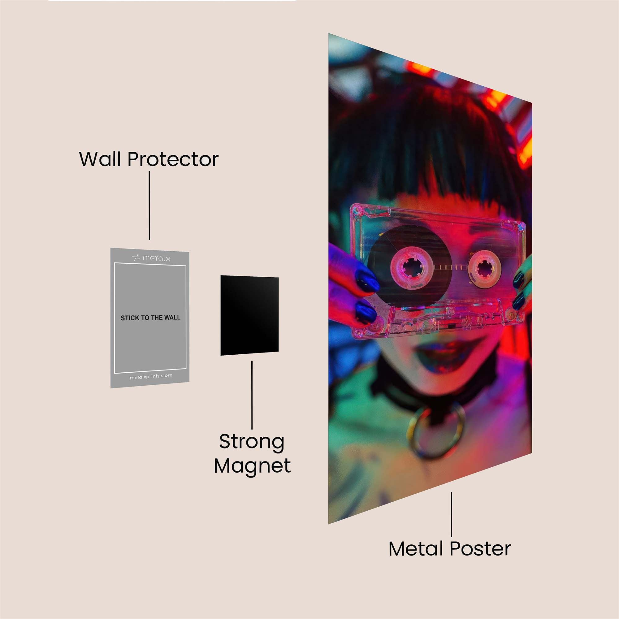 Cassette Chaos Safe Wall Magnetic / M