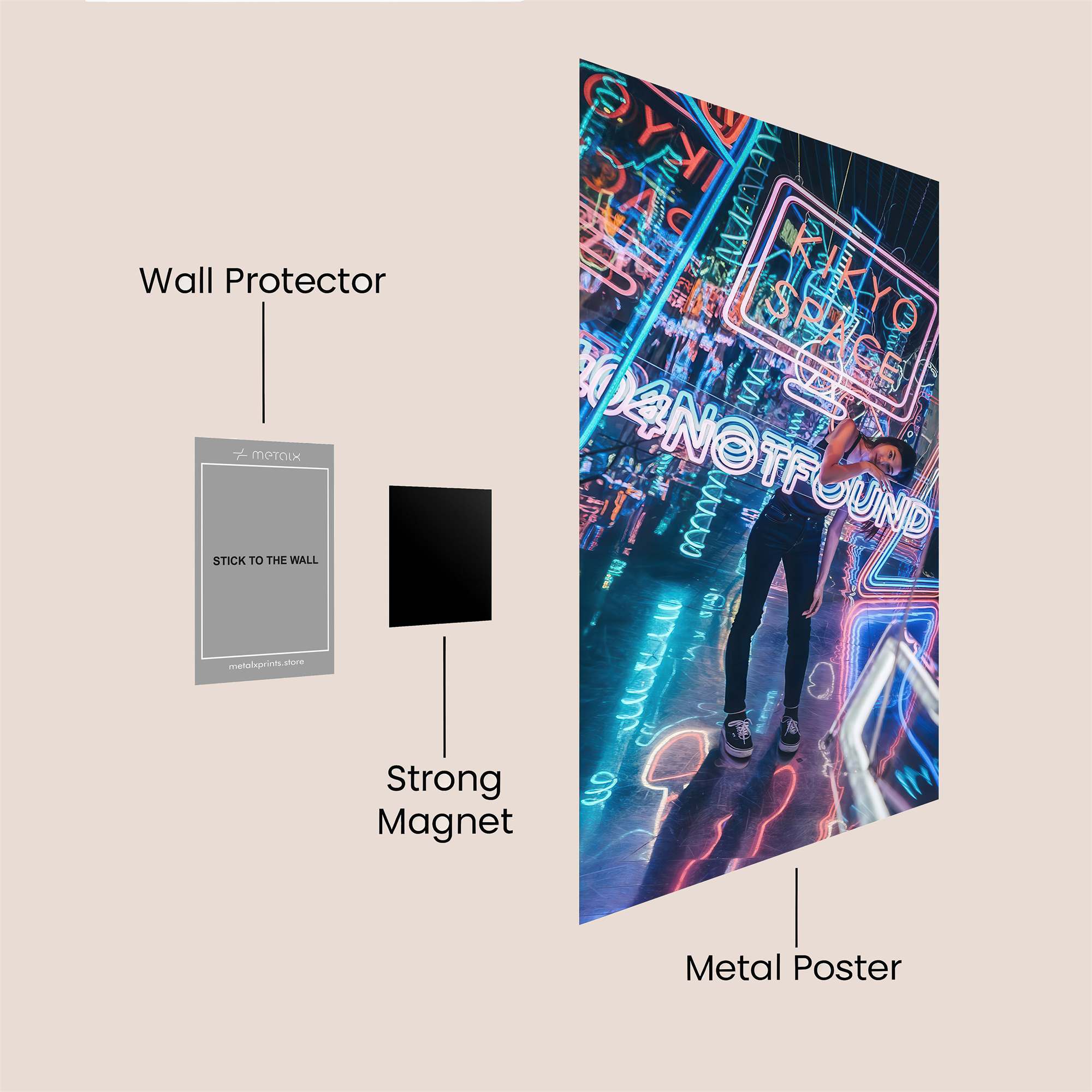 Neon Dream Safe Wall Magnetic / M