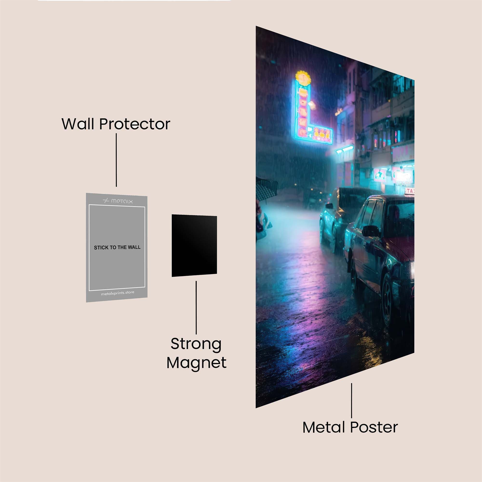 Neon Mystery Safe Wall Magnetic / M