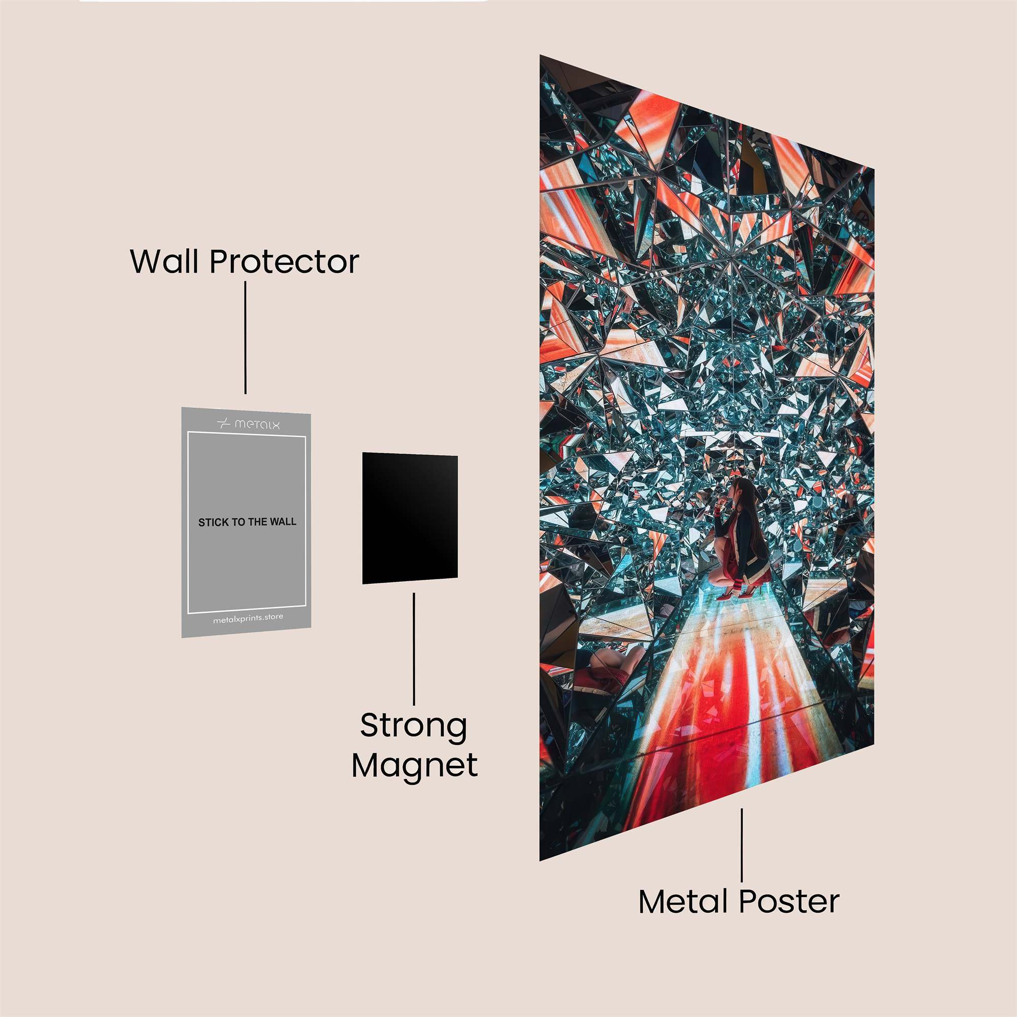 Kaleidoscope Dream Safe Wall Magnetic / M