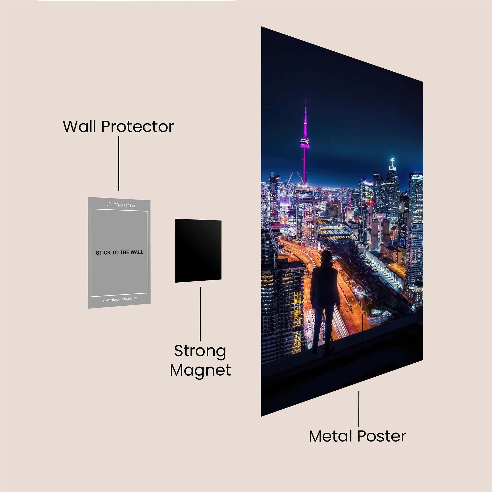 Toronto Tranquil Safe Wall Magnetic / M
