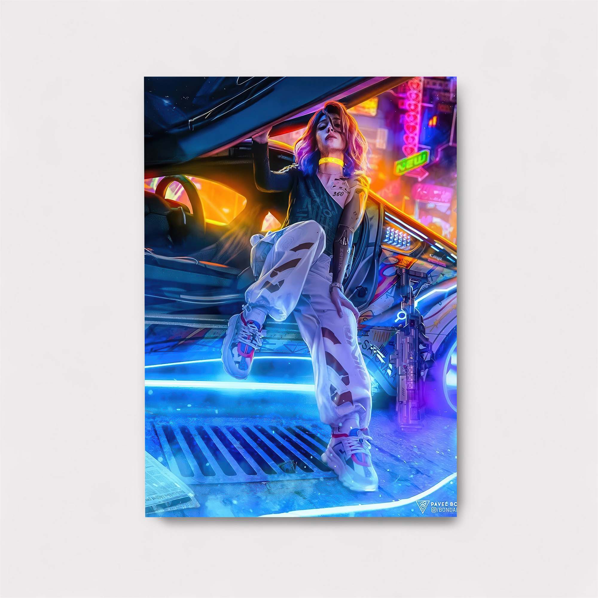 Neon Maverick Safe Wall Magnetic / M