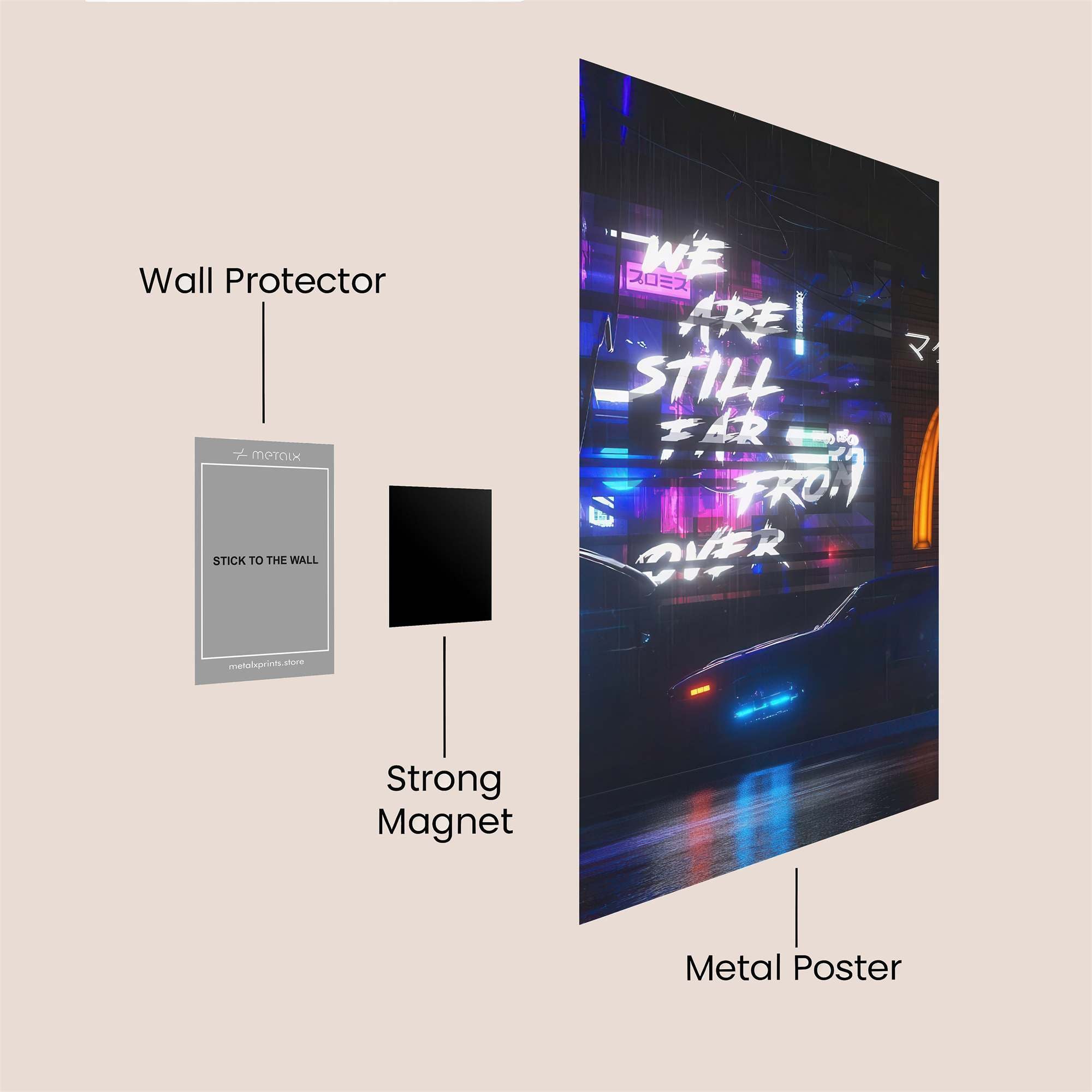 Neon Dream Safe Wall Magnetic / M