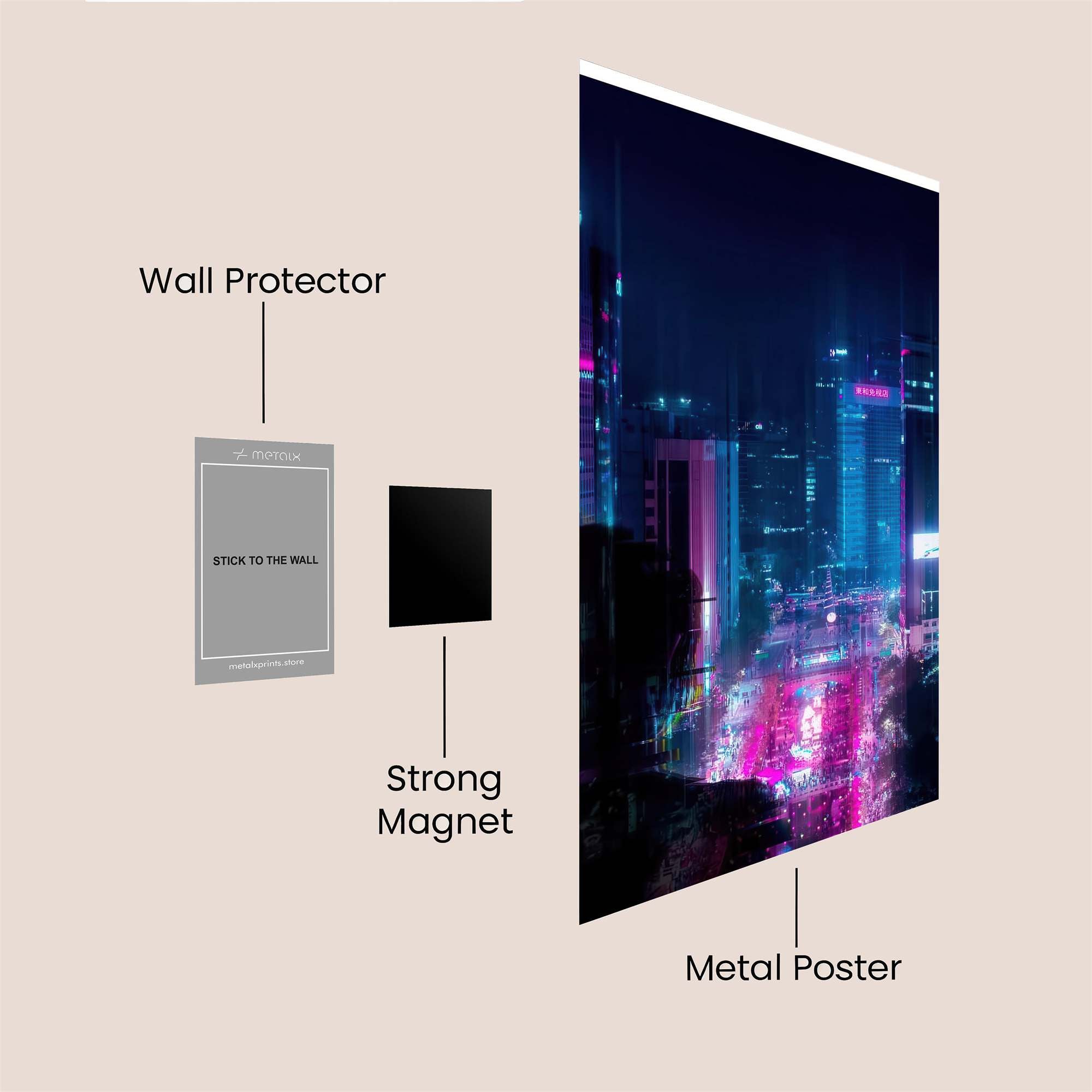 Cyberpunk Dream Safe Wall Magnetic / M