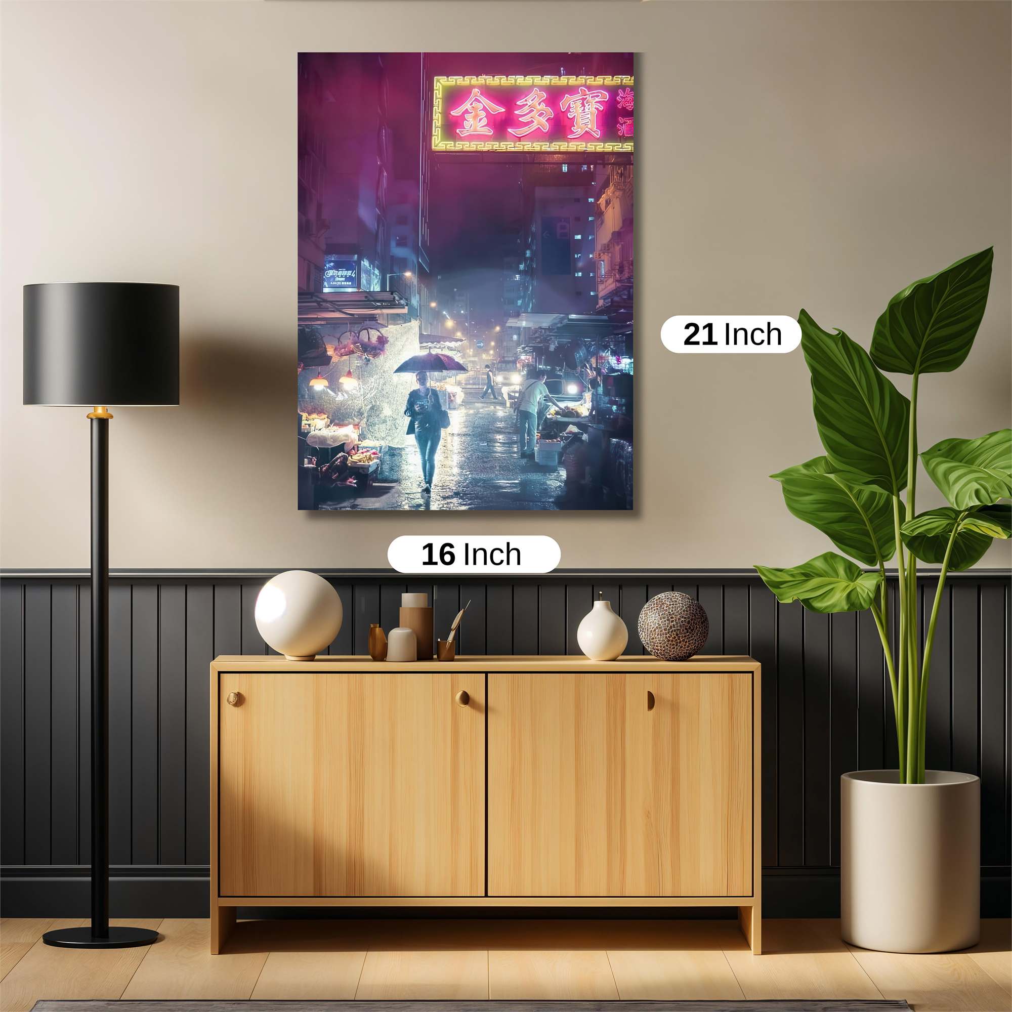 Neon Serenity Safe Wall Magnetic / M