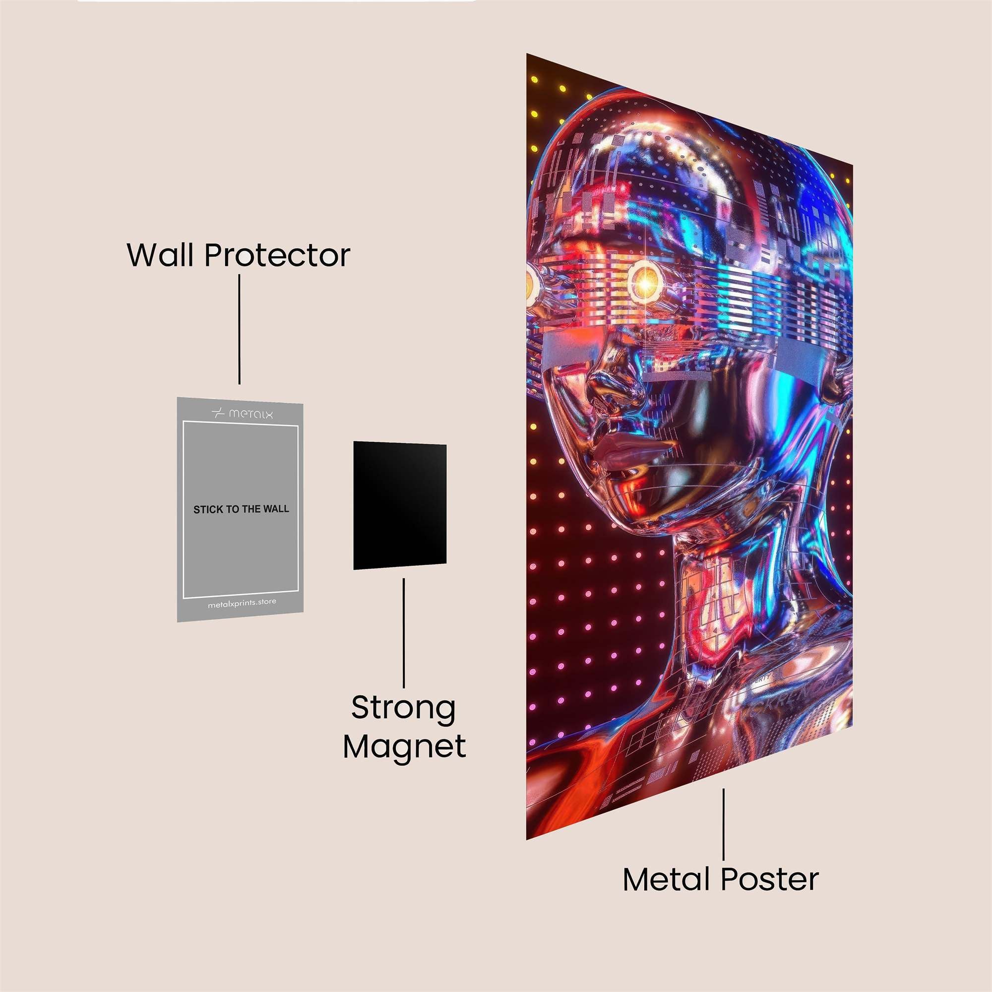 Cyber Enigma Safe Wall Magnetic / M