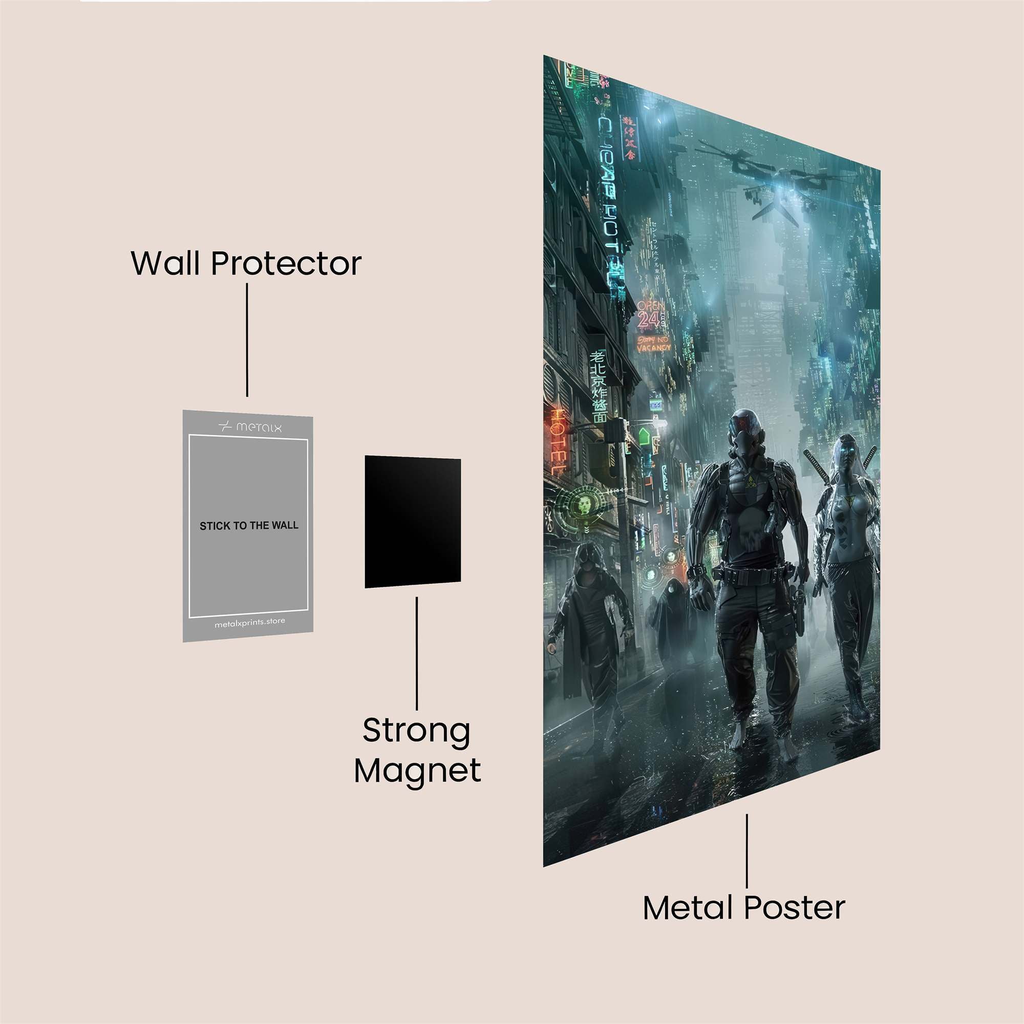 Cyberpunk Gloom Safe Wall Magnetic / M
