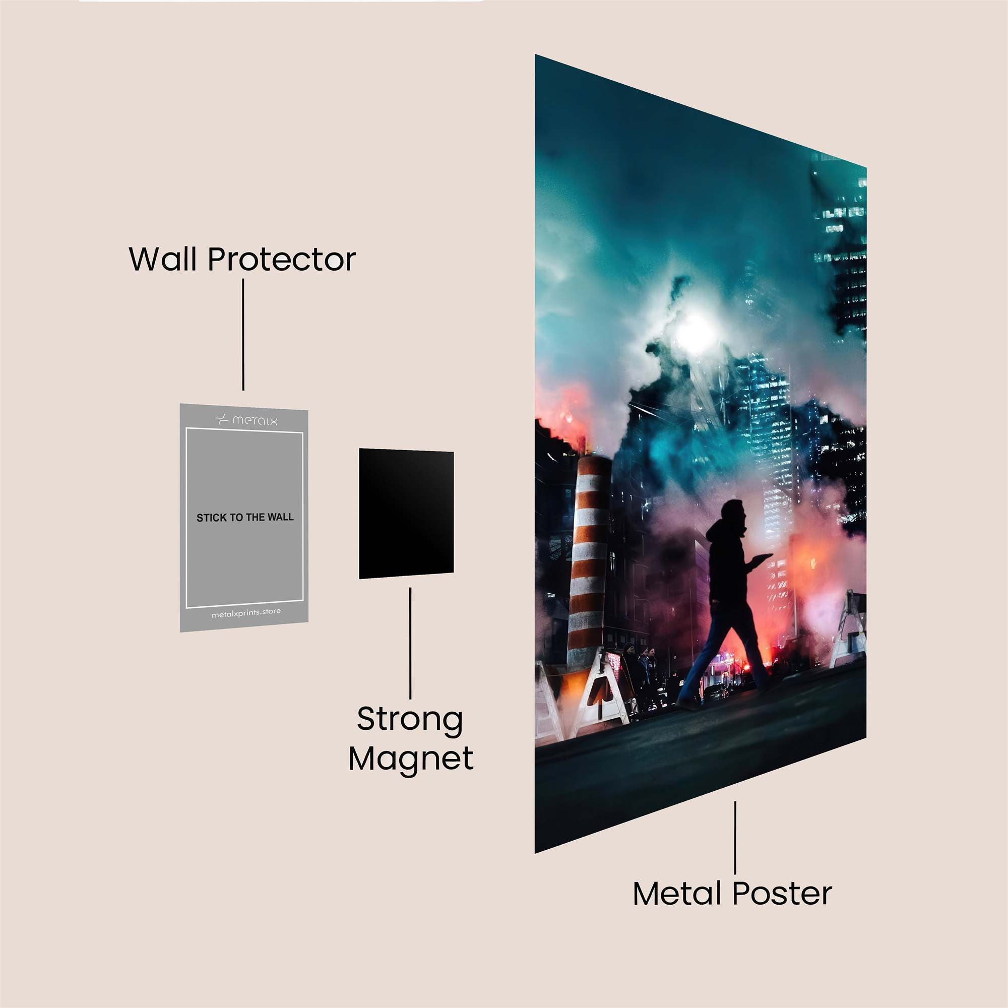 UrbanMystique Safe Wall Magnetic / M