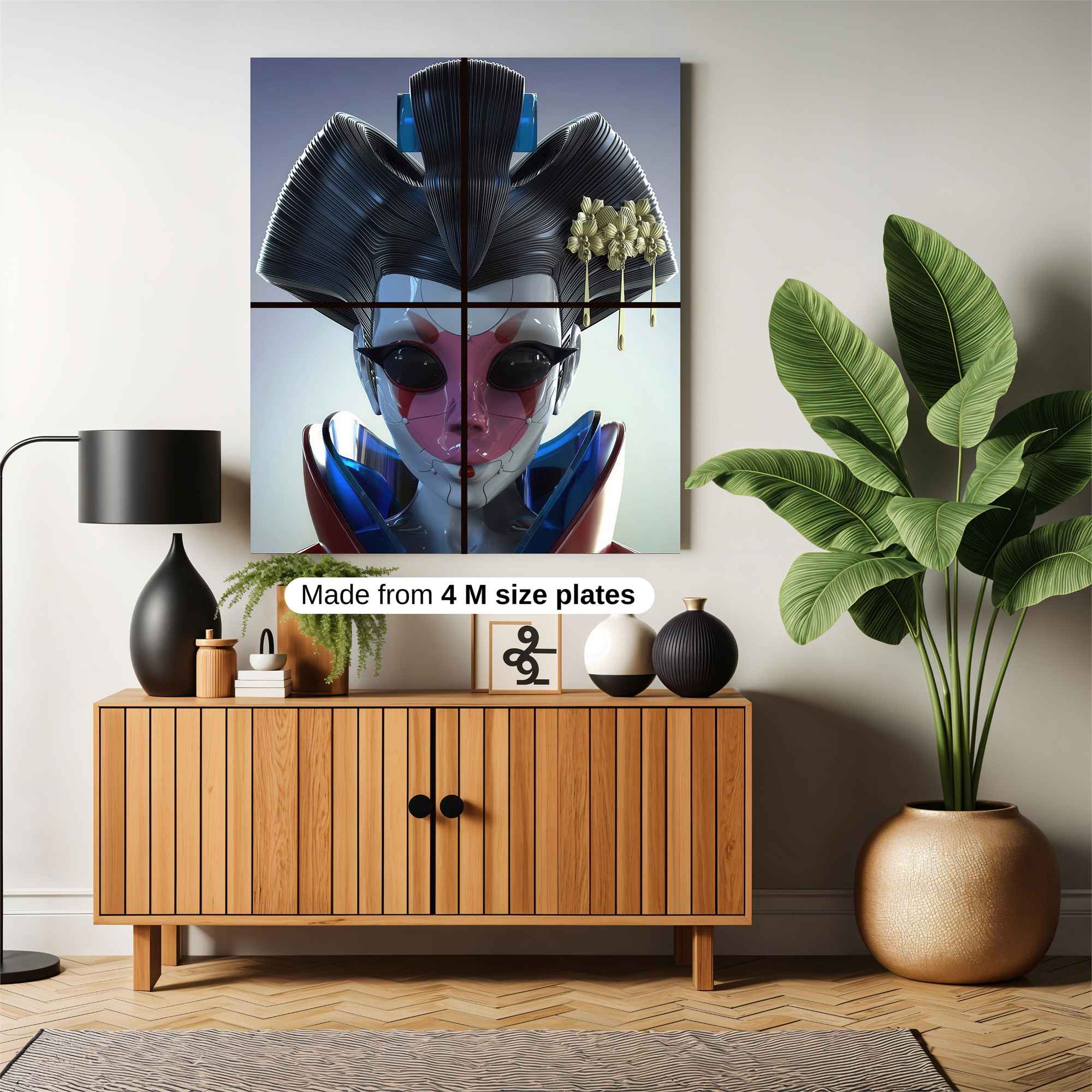 Geisha Futuristic Safe Wall Magnetic / M
