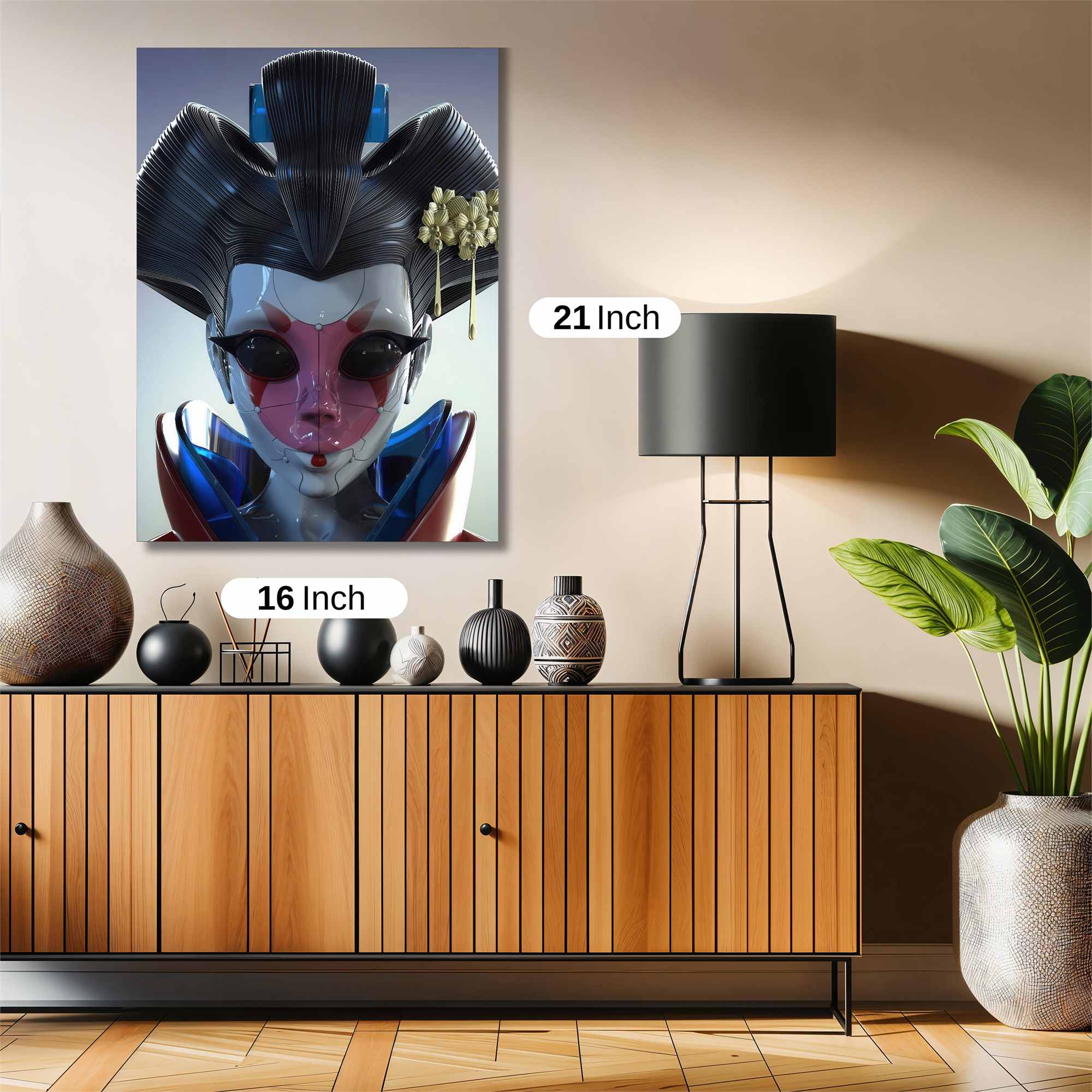 Geisha Futuristic Safe Wall Magnetic / M