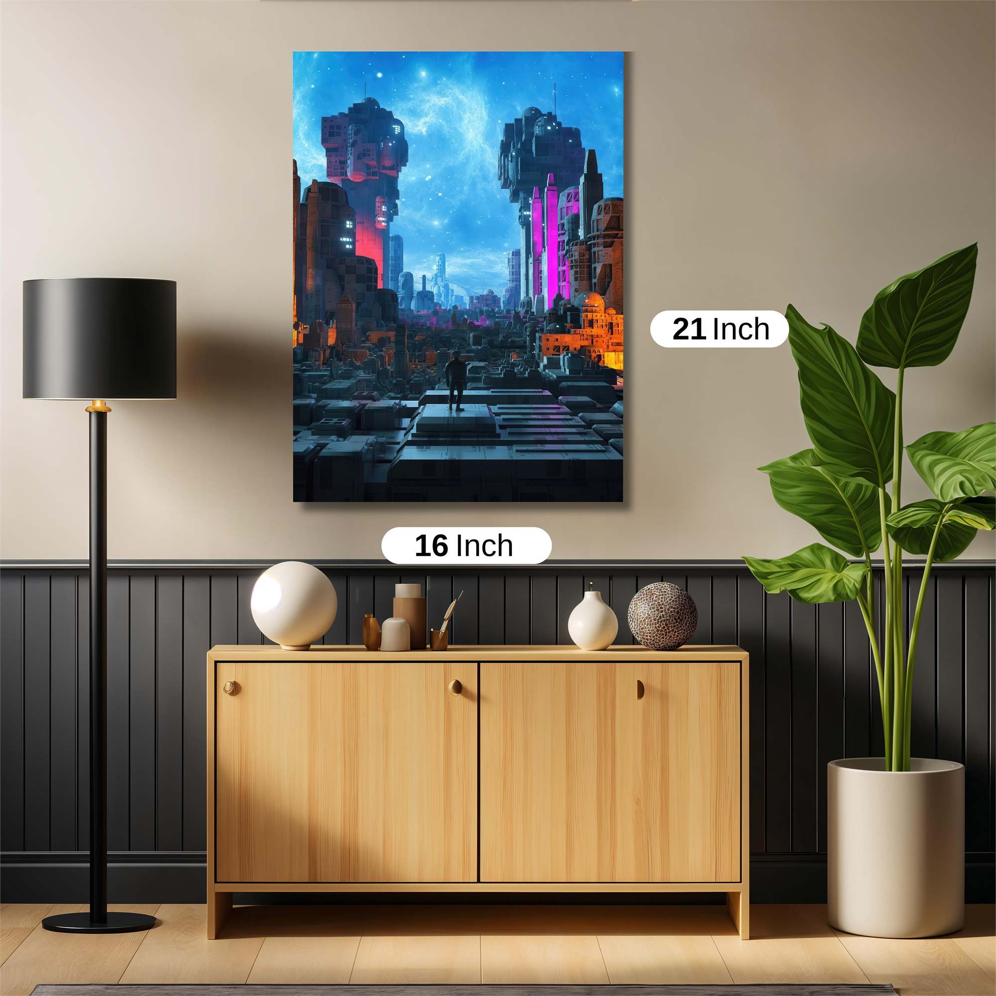 Cyberpunk Solitude Safe Wall Magnetic / M