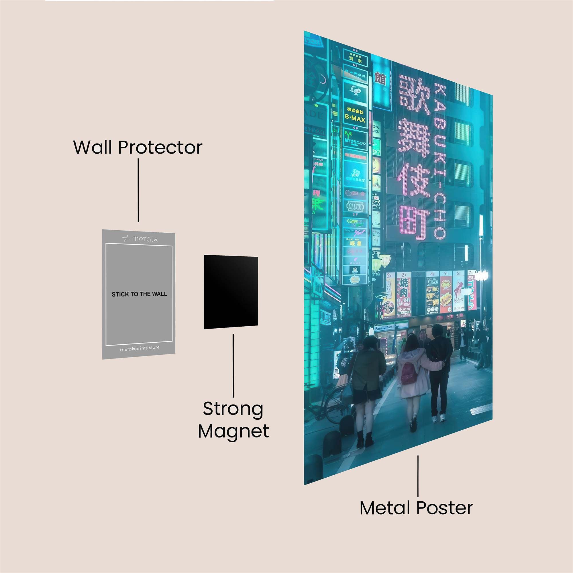 Kabukicho Pulse Safe Wall Magnetic / M