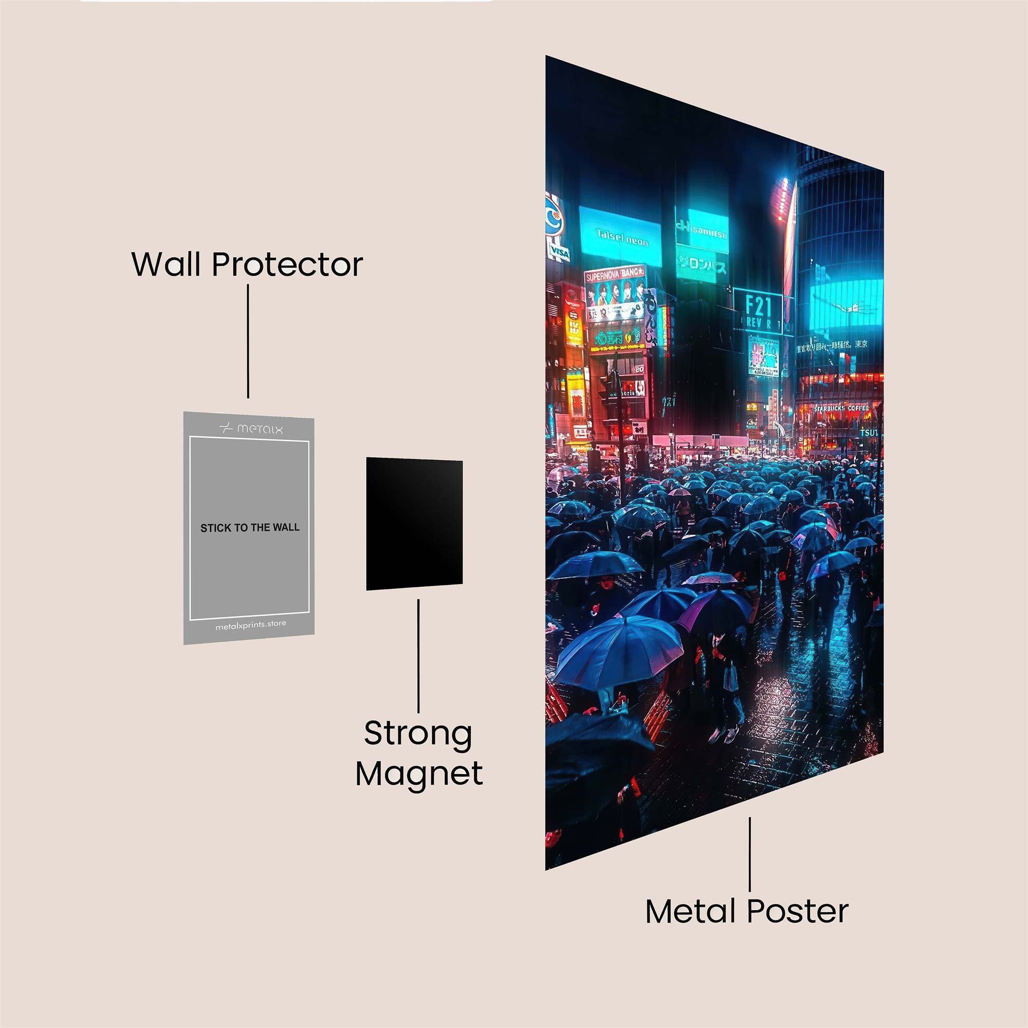 Tokyo Dreamscape Safe Wall Magnetic / M