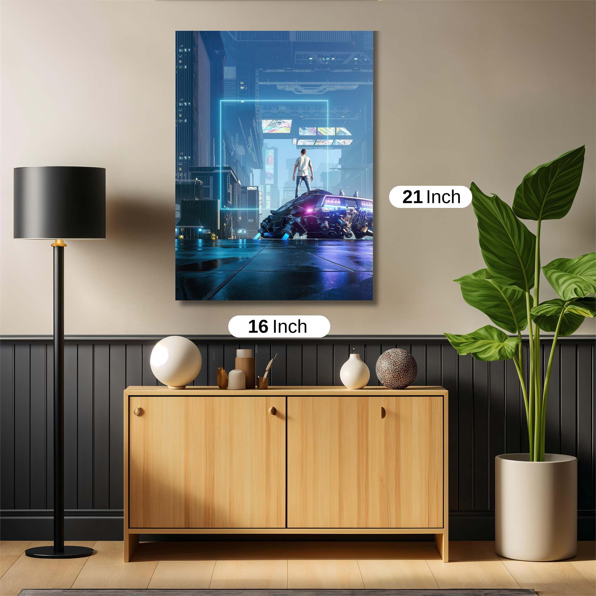 Cyberpunk Solitude Safe Wall Magnetic / M