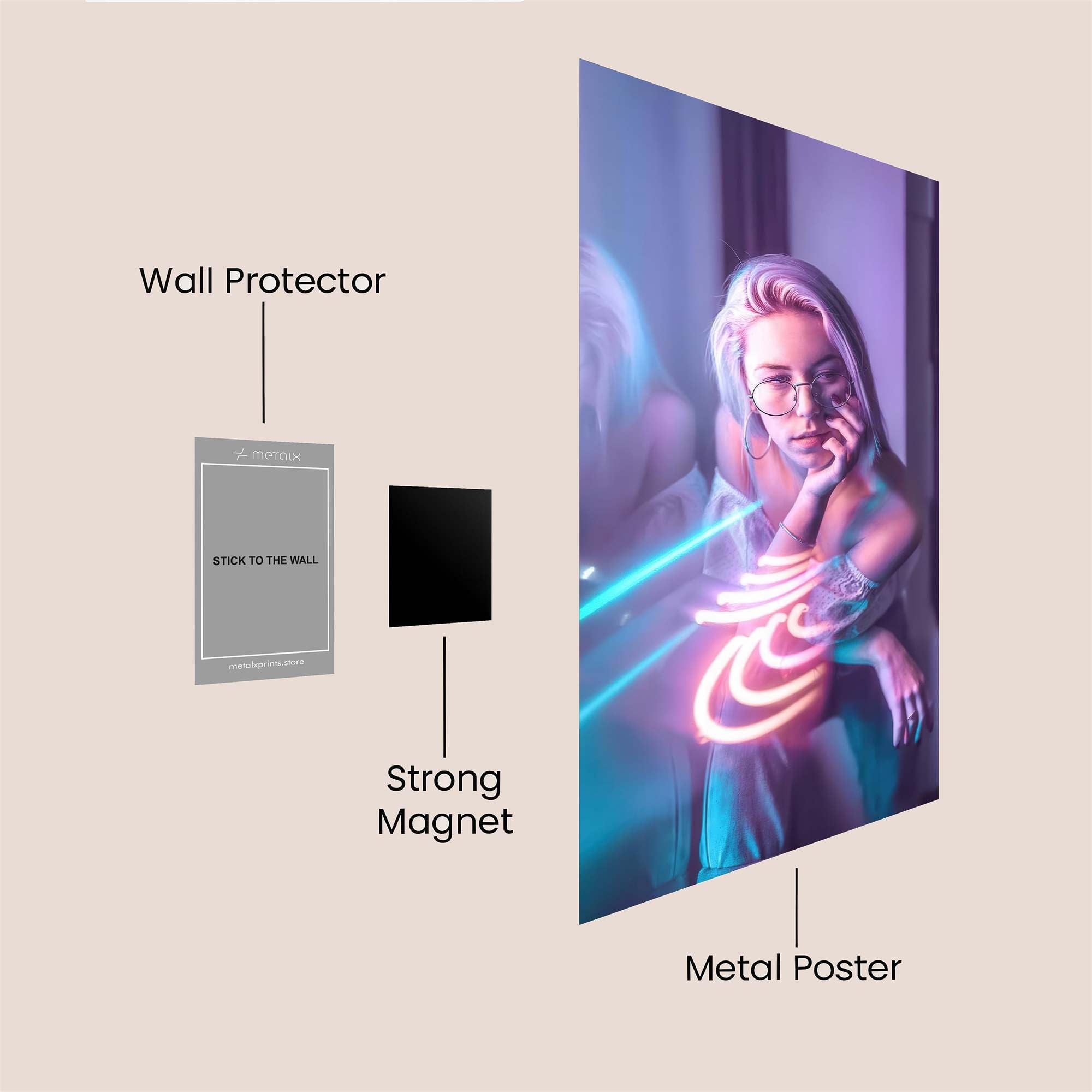 Neon Dream Safe Wall Magnetic / M