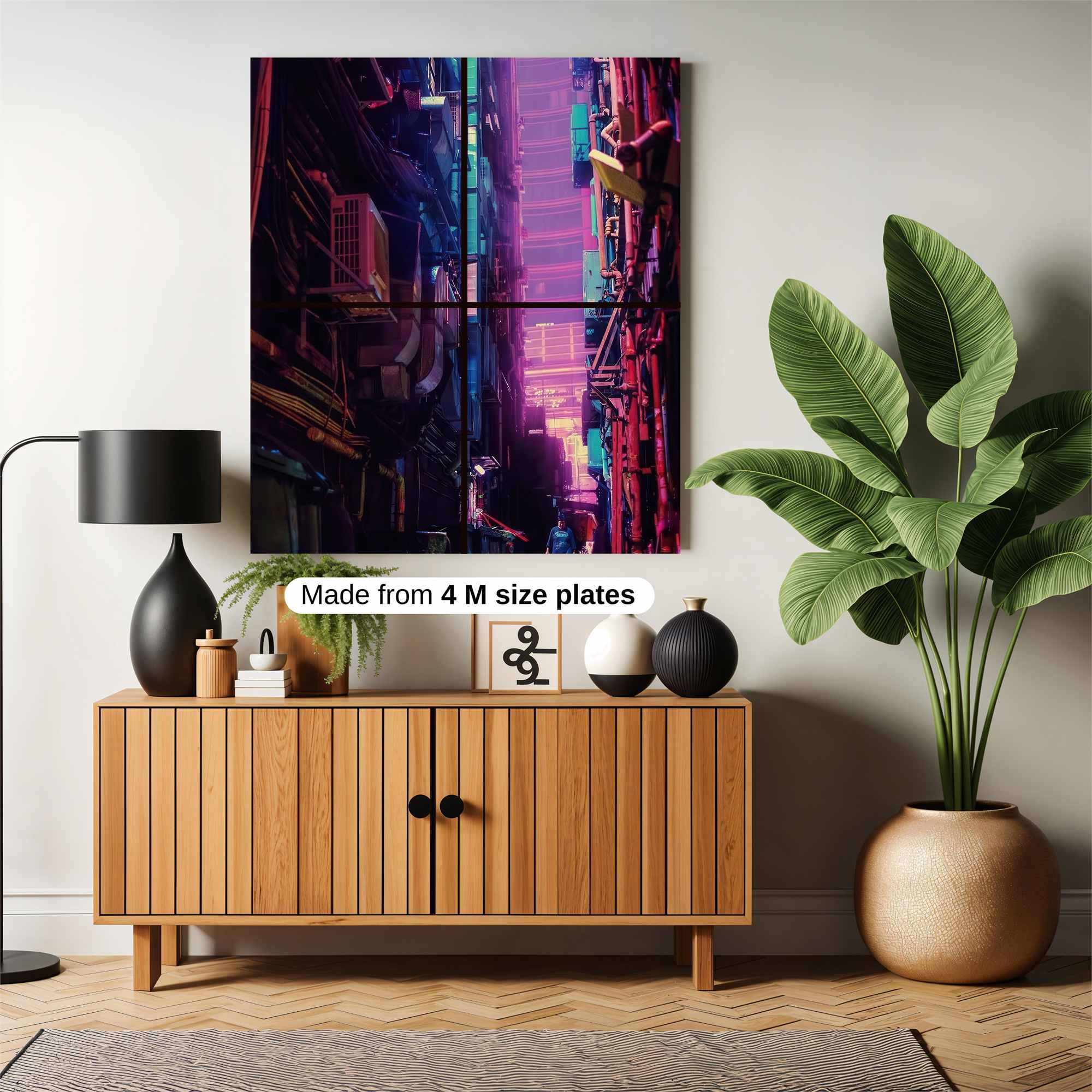 Cyberpunk Alley Safe Wall Magnetic / M