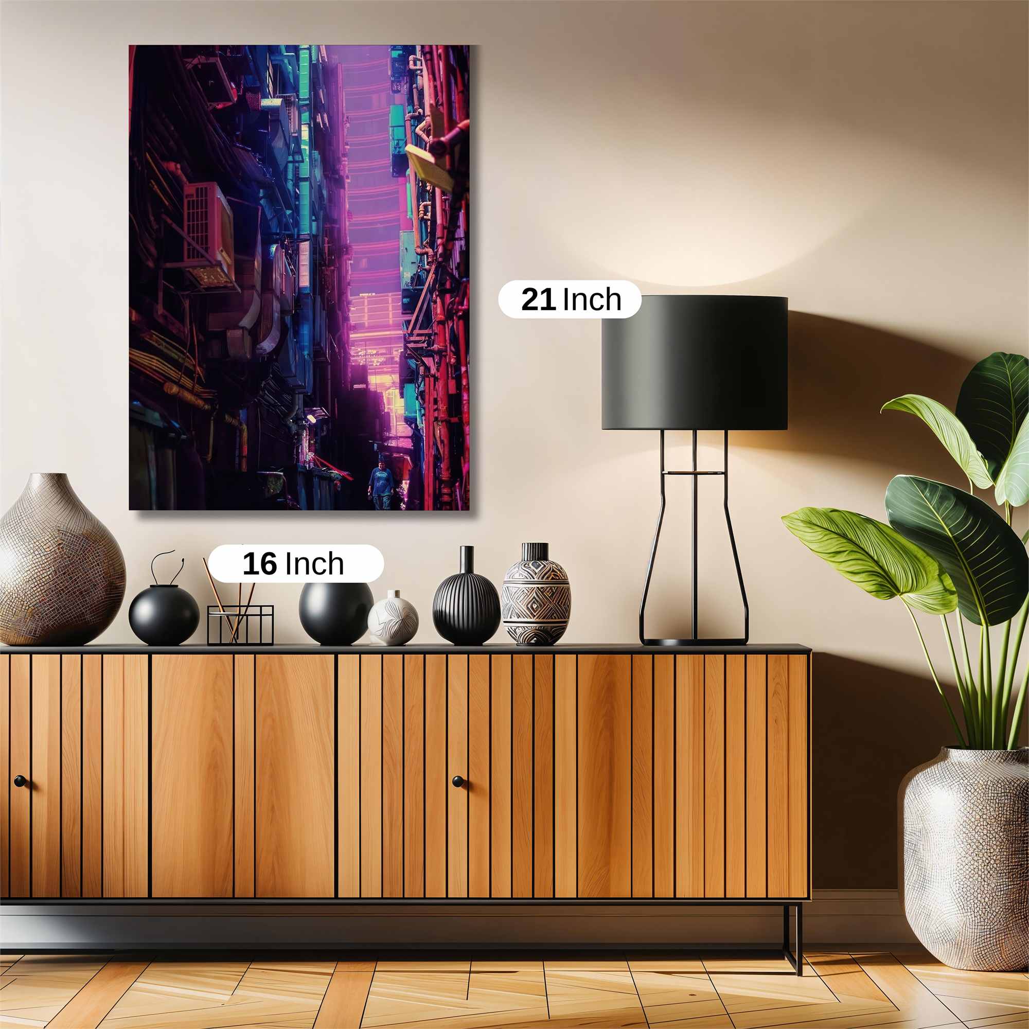 Cyberpunk Alley Safe Wall Magnetic / M