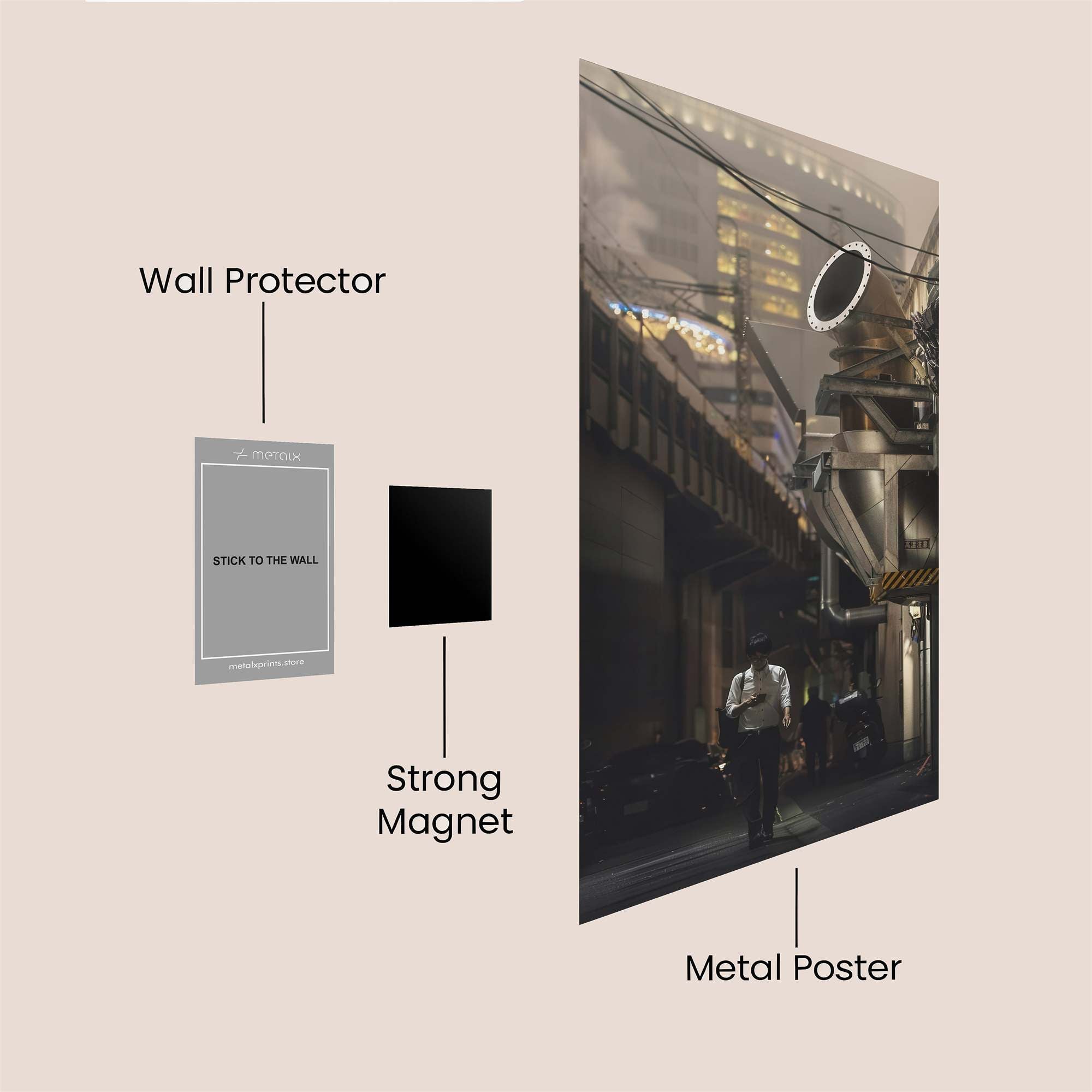 Cyberpunk Solitude Safe Wall Magnetic / M