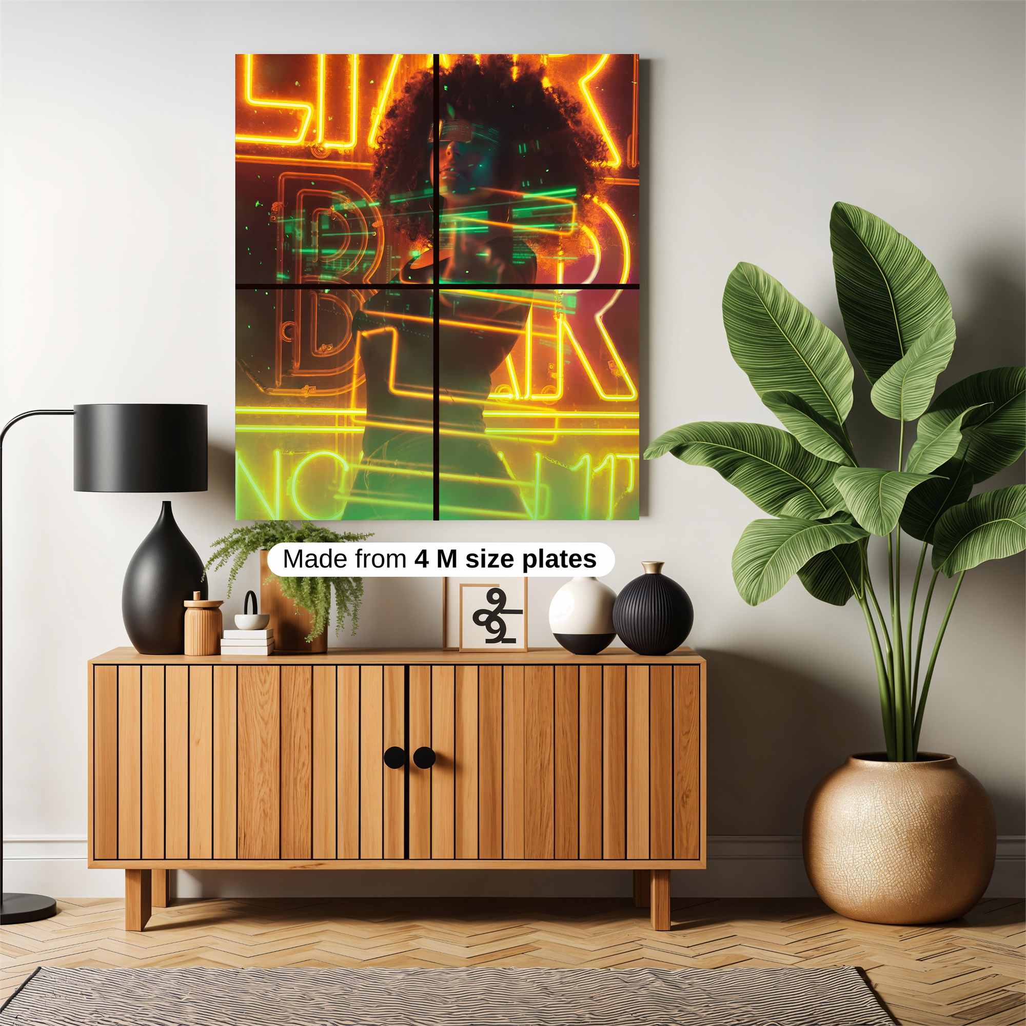 Neon Vibe Safe Wall Magnetic / M