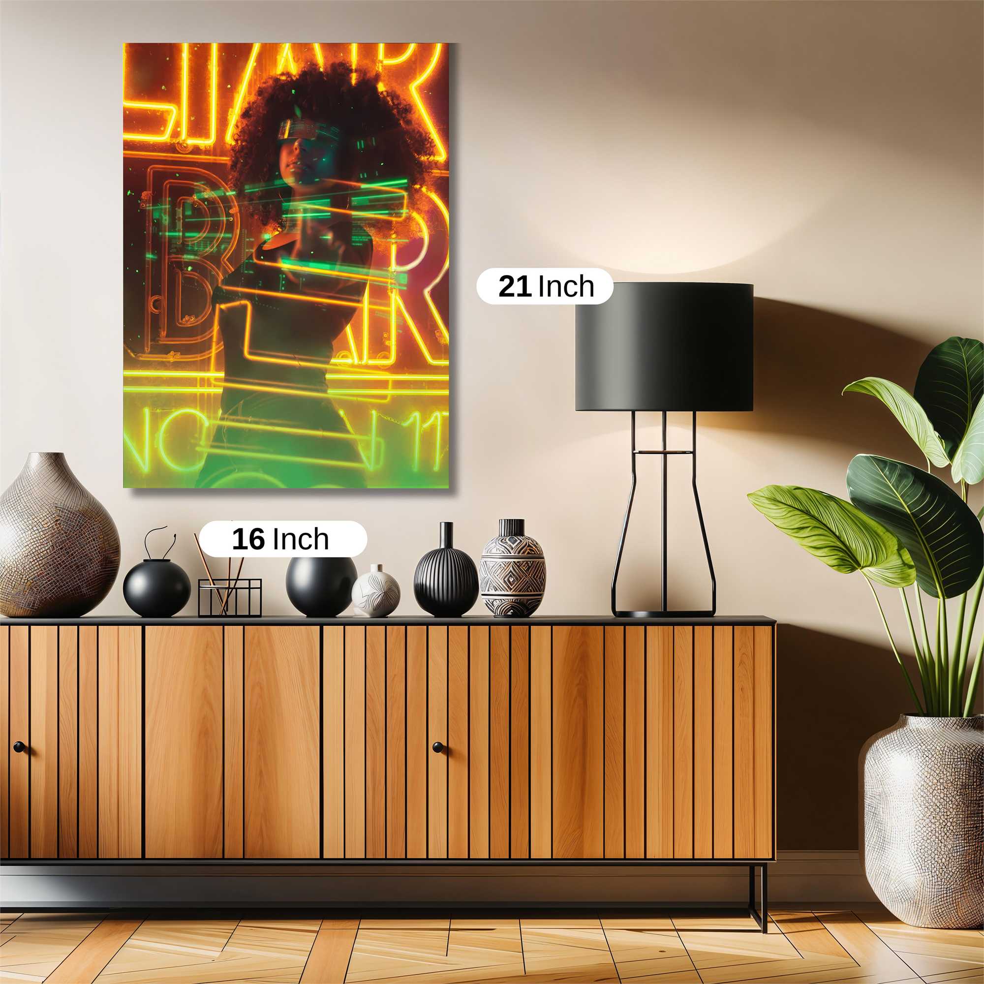 Neon Vibe Safe Wall Magnetic / M