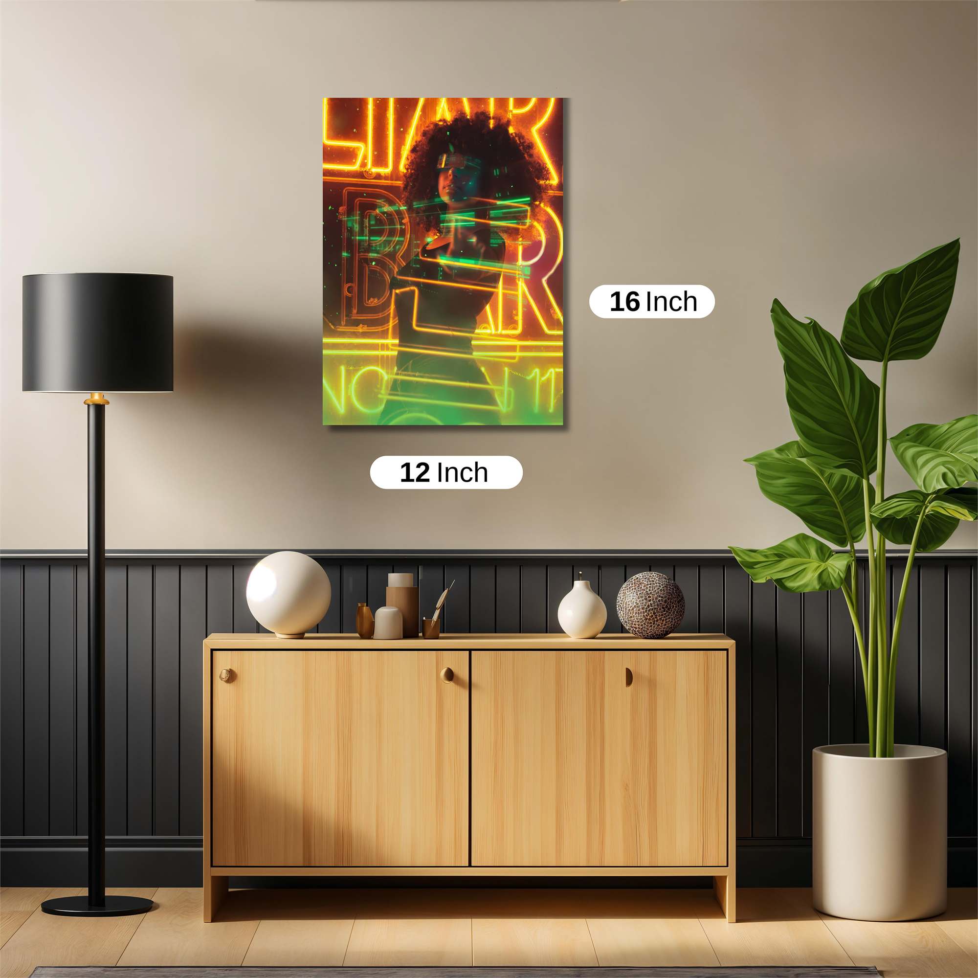 Neon Vibe Safe Wall Magnetic / M