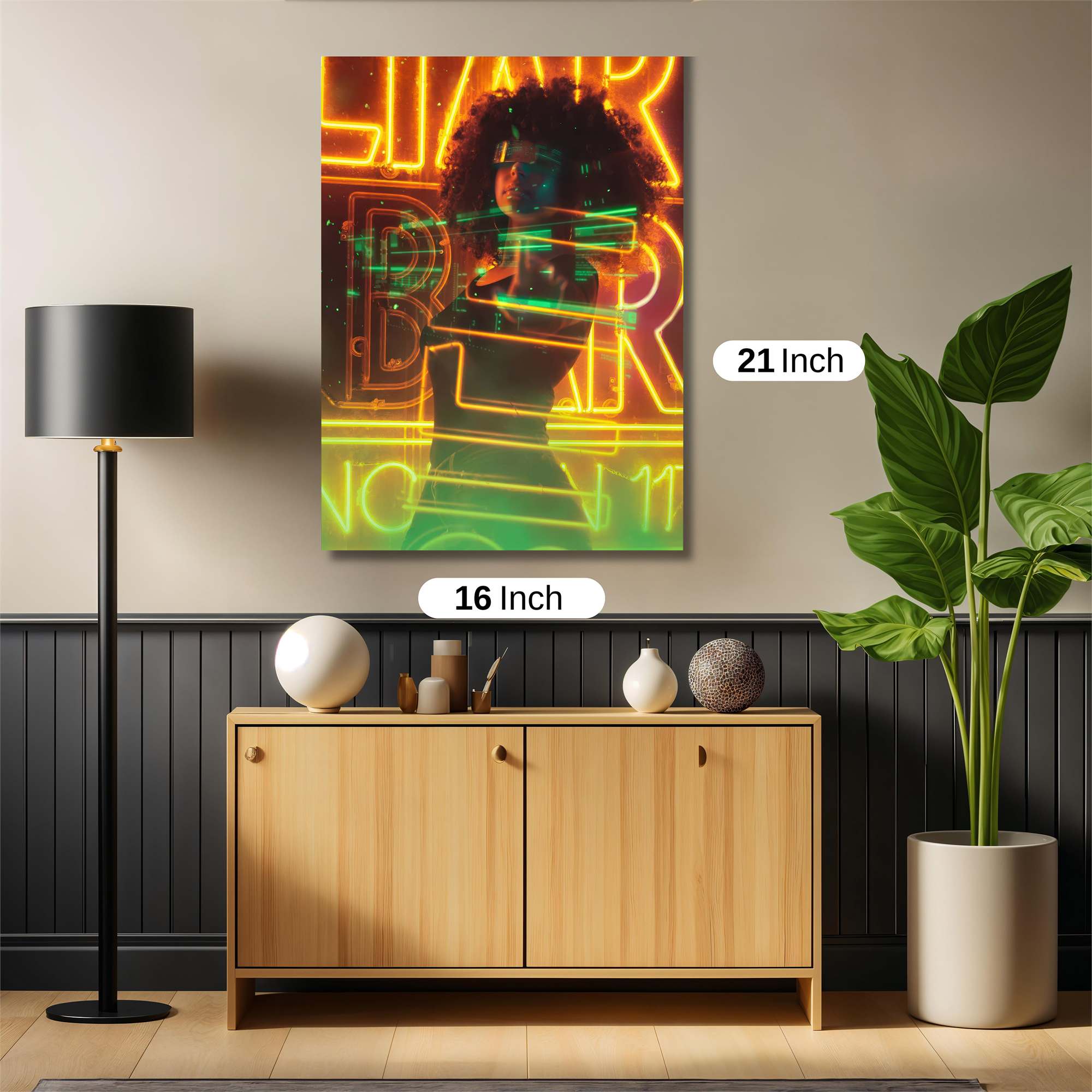 Neon Vibe Safe Wall Magnetic / M