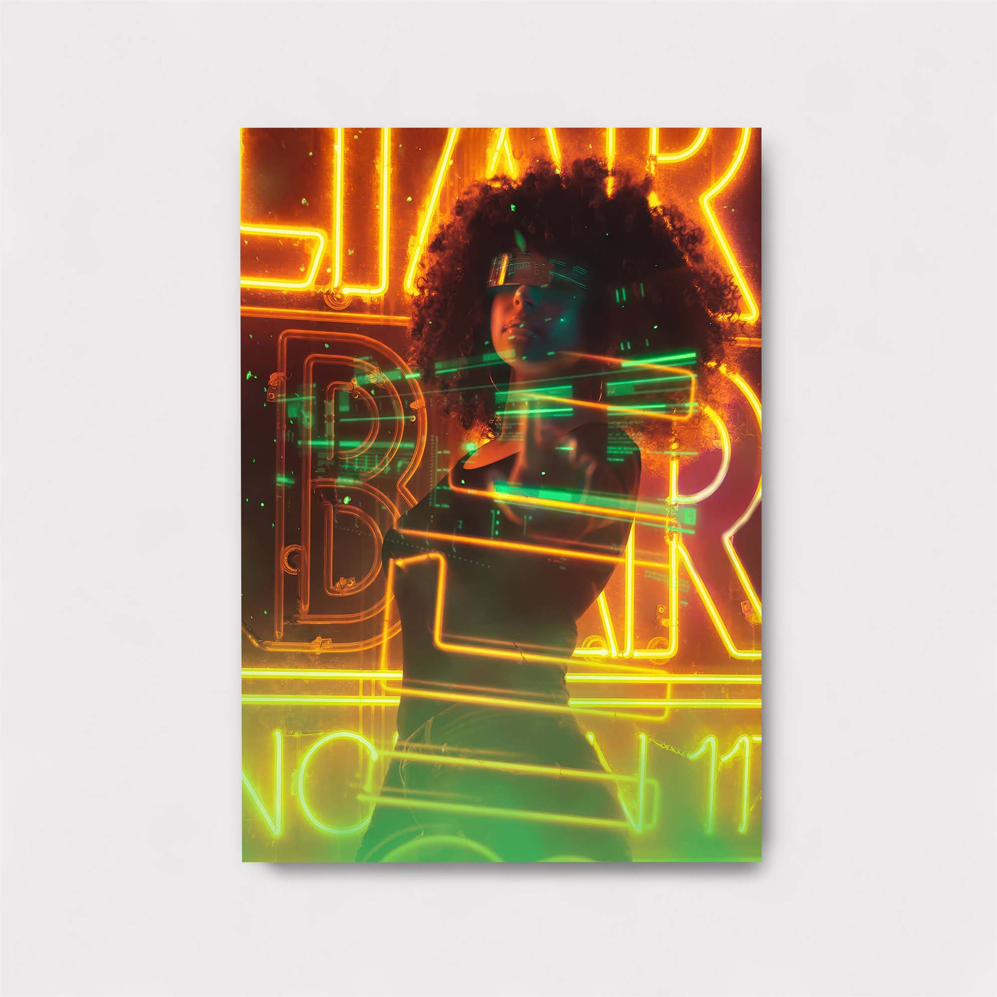 Neon Vibe Safe Wall Magnetic / M