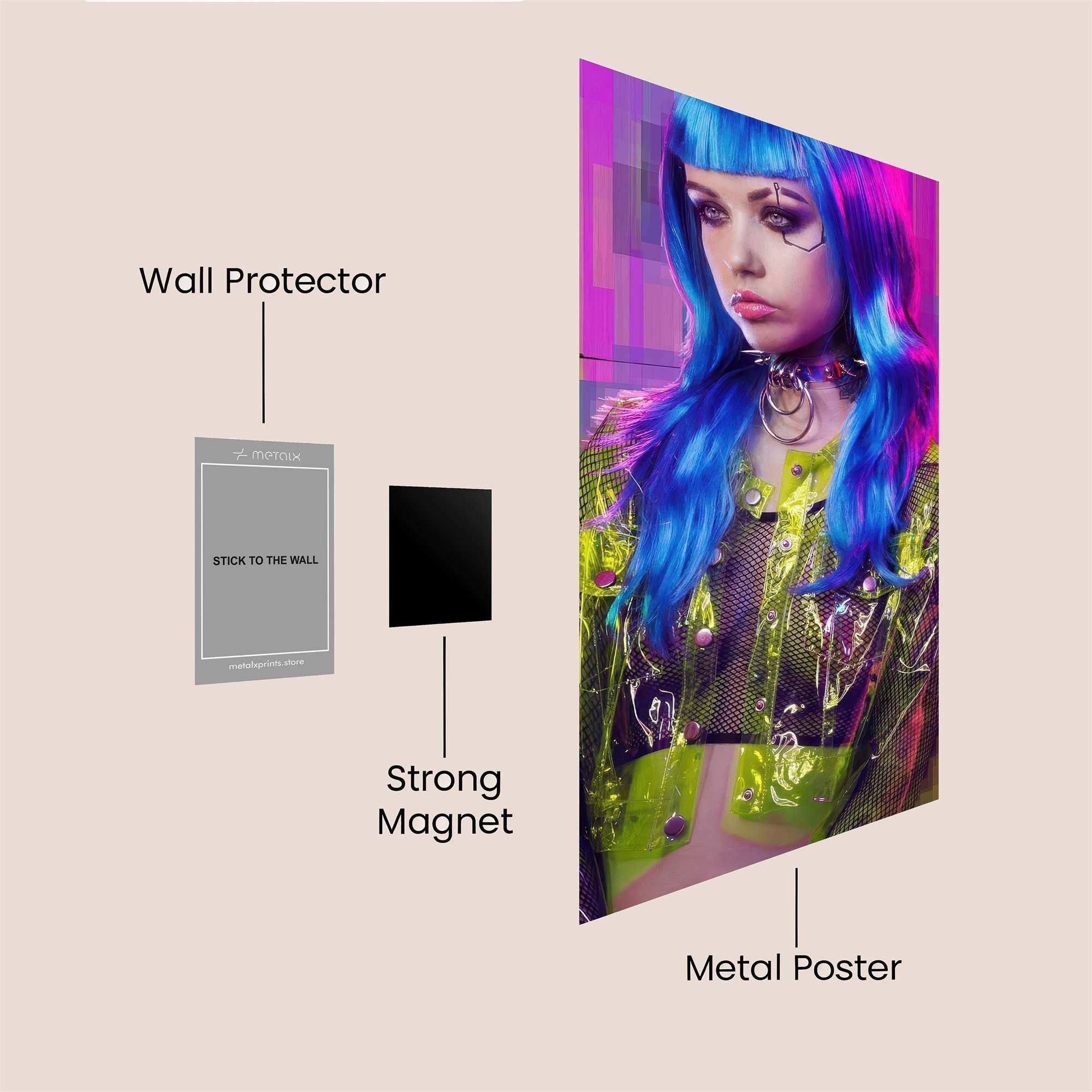 Cyber Enigma Safe Wall Magnetic / M