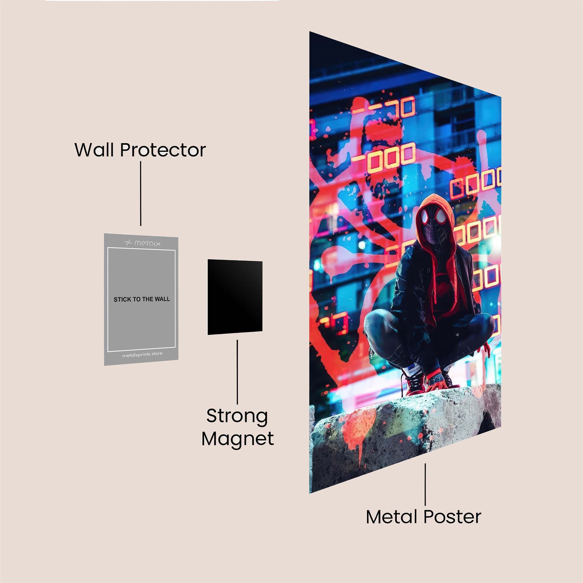 Spider Mystery Safe Wall Magnetic / M
