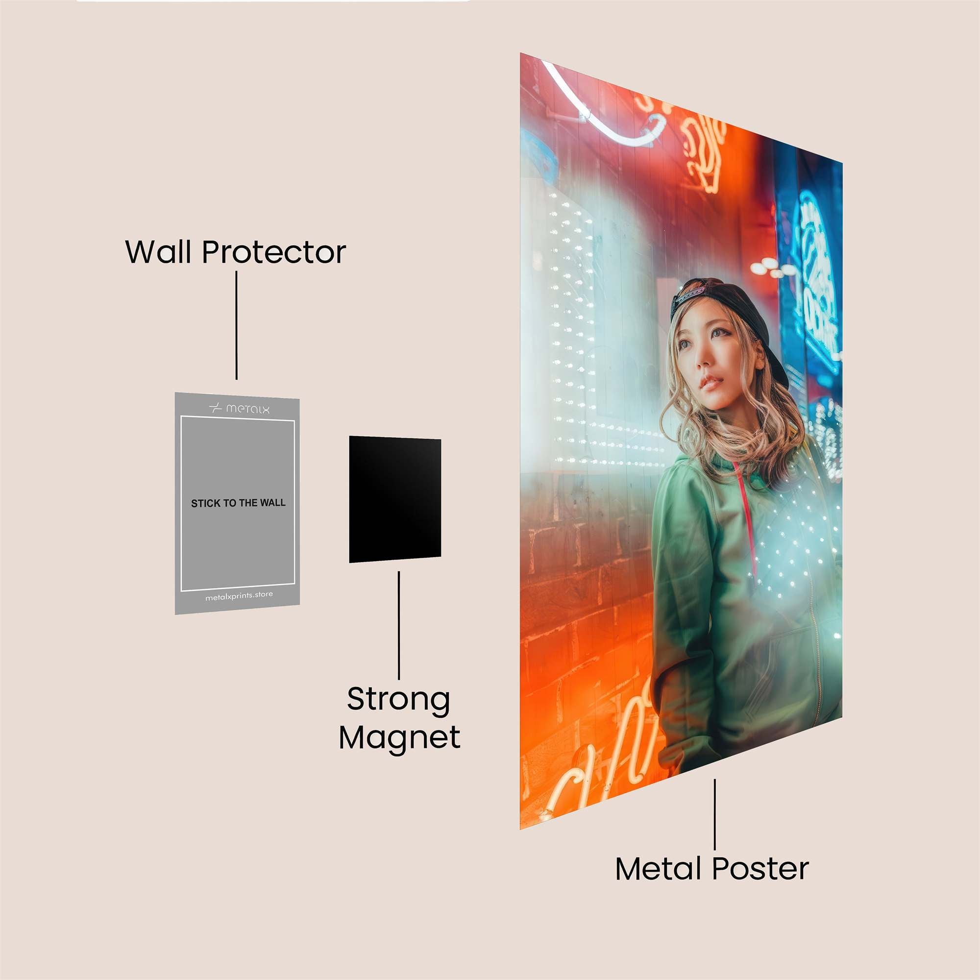 Neon Dreamer Safe Wall Magnetic / M